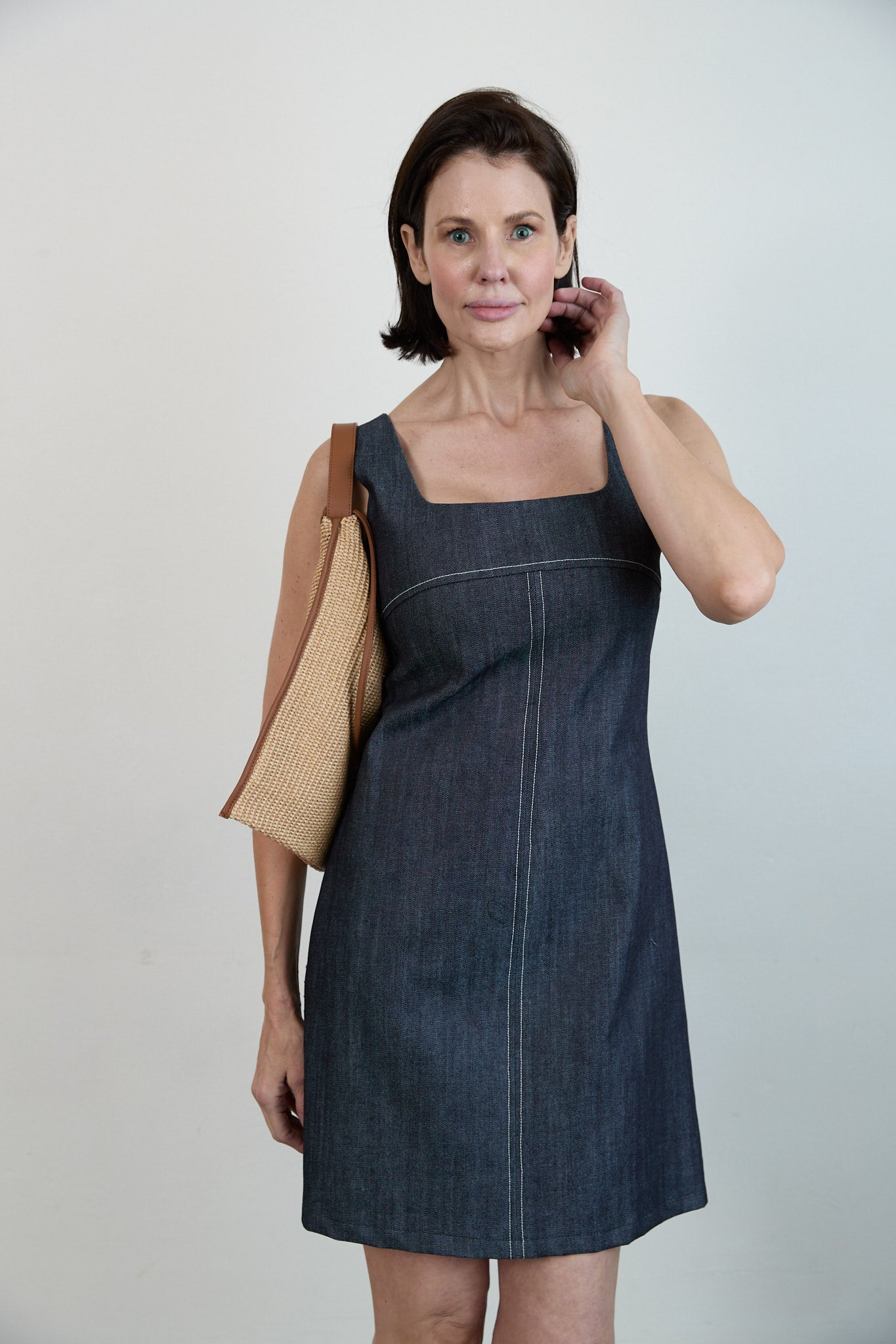 Denim Shift Dress