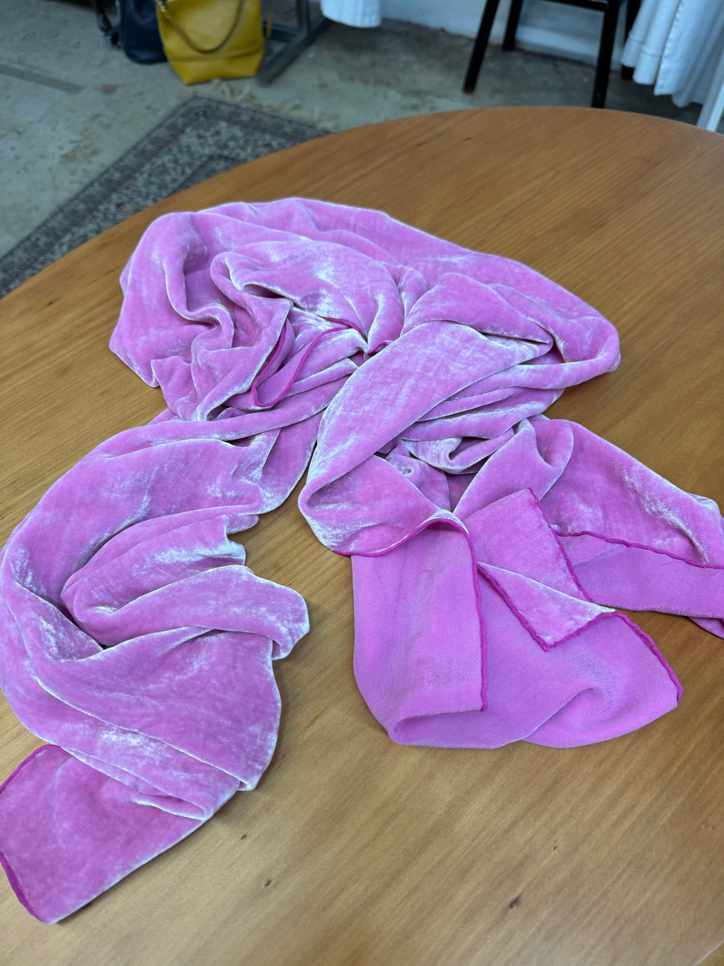 SYLVIA RILEY velvet scarf