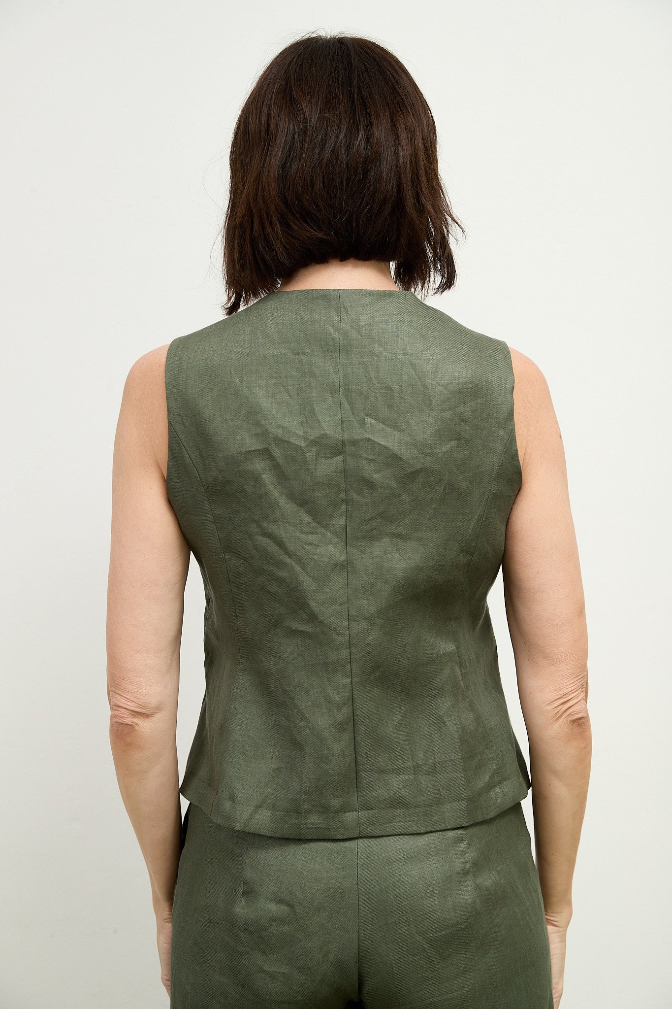 Mimi Twill Linen Gilet