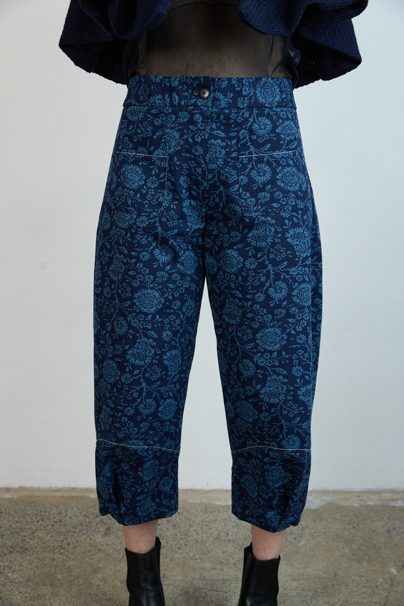 Otto Jeans Blue Printed Drill