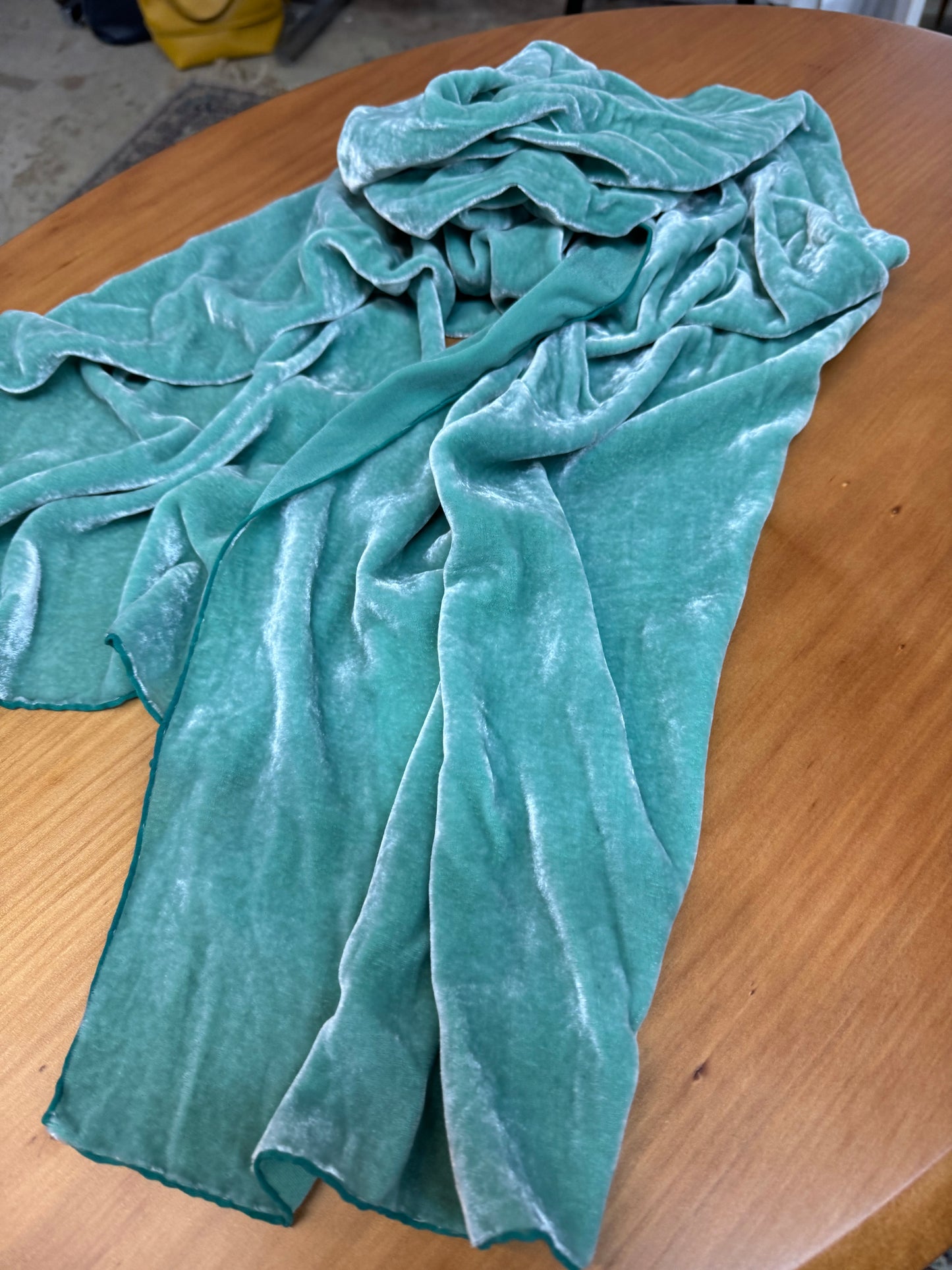 SYLVIA RILEY velvet scarf