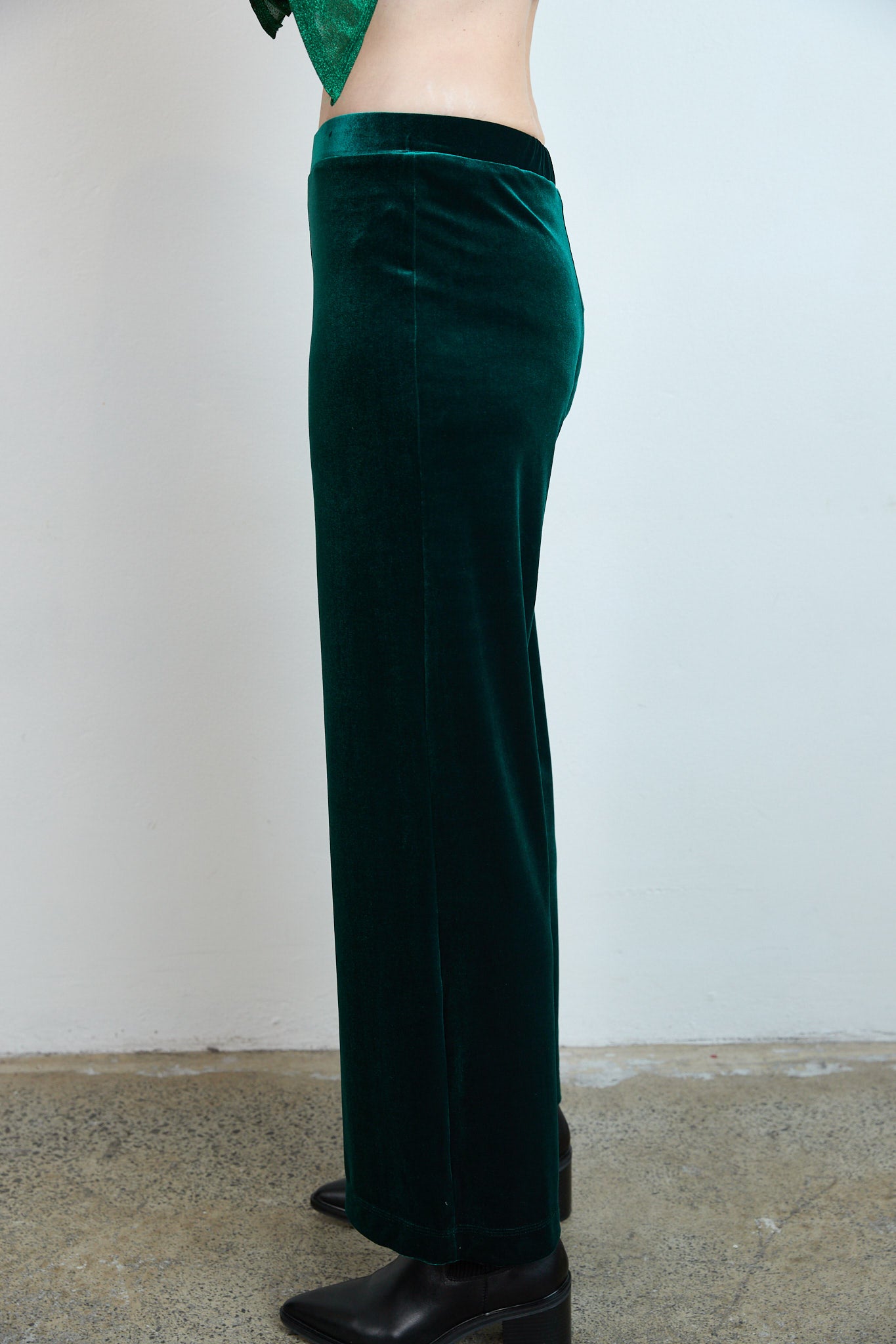 Velvet Pants Green