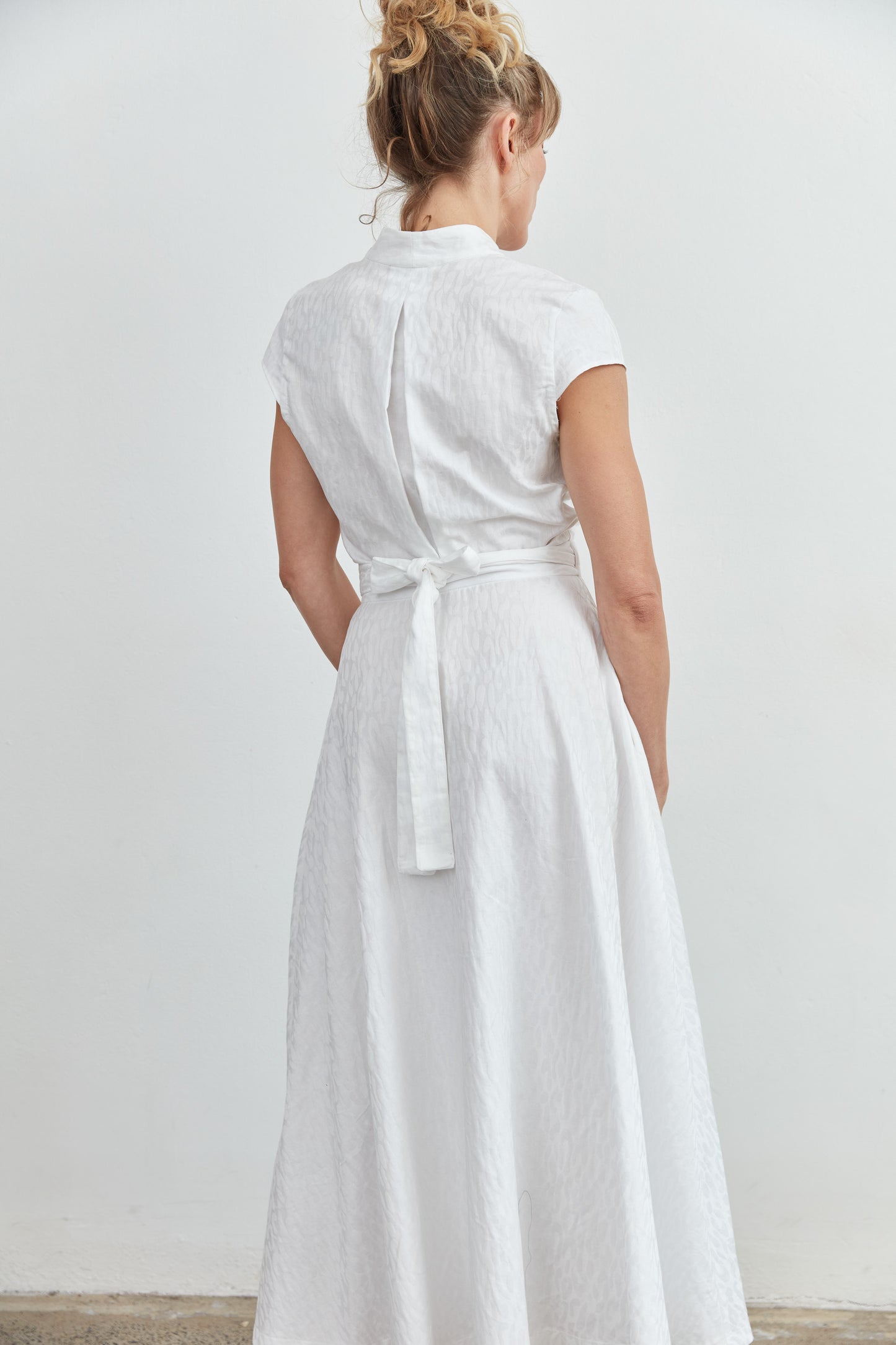 SYLVIA RILEY Grace cotton jacquard dress