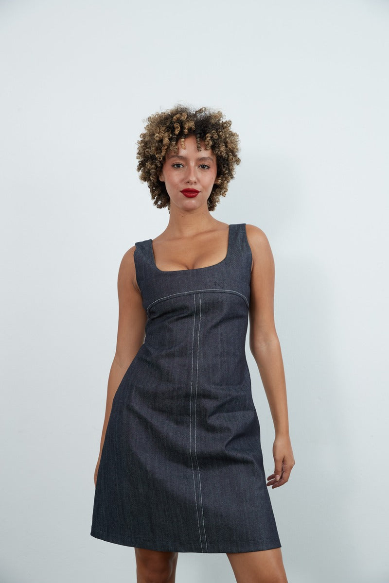 Denim Shift Dress