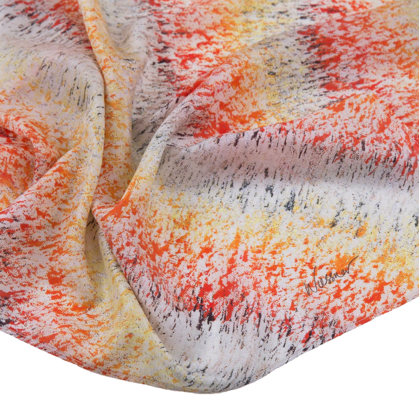 DANIELLE WIESSNER Printed Silk Scarf