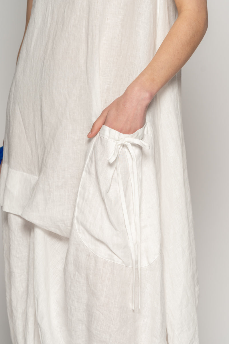 DOGSTAR Sabi Tuck Dress White