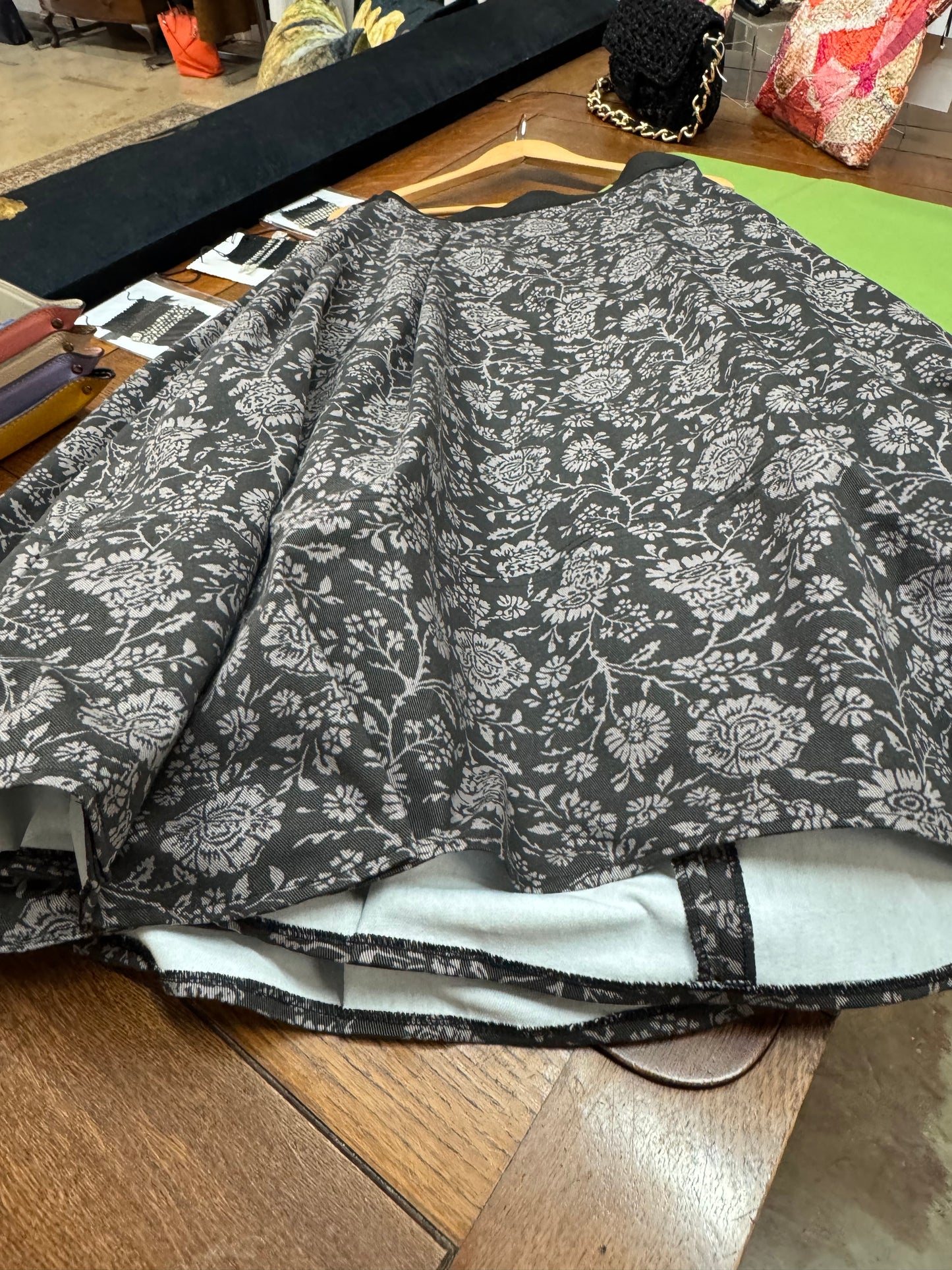 Riley Skirt Taupe Printed Drill