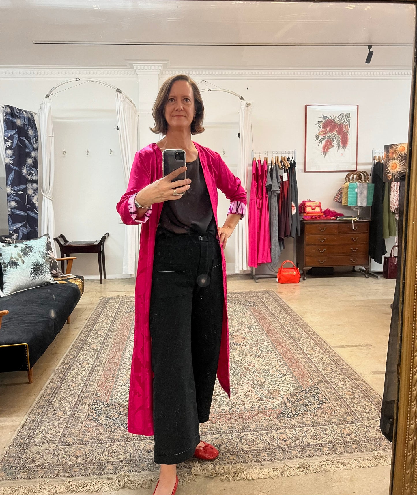 SYLVIA RILEY Petra silk spoverino (duster)