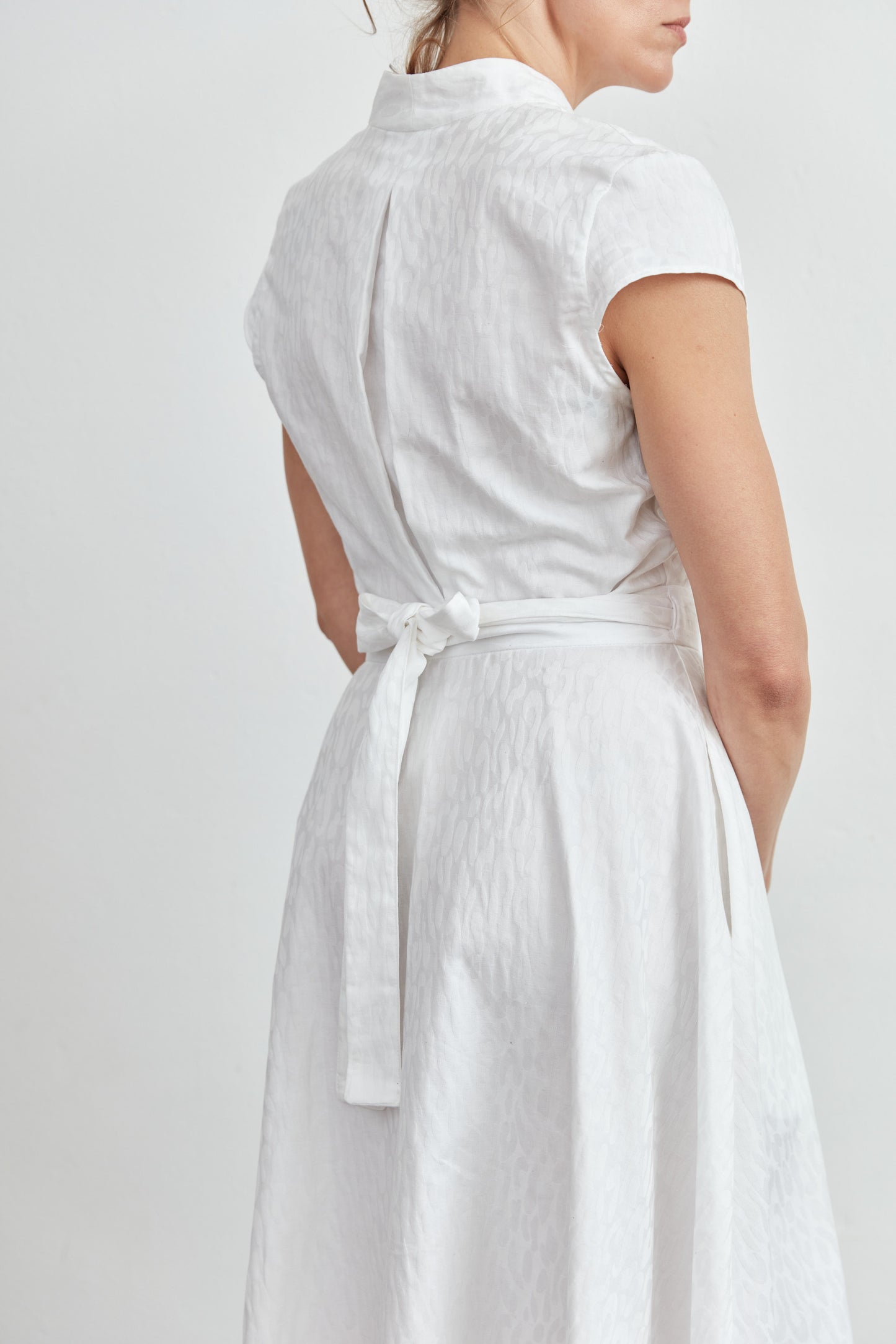 SYLVIA RILEY Grace cotton jacquard dress