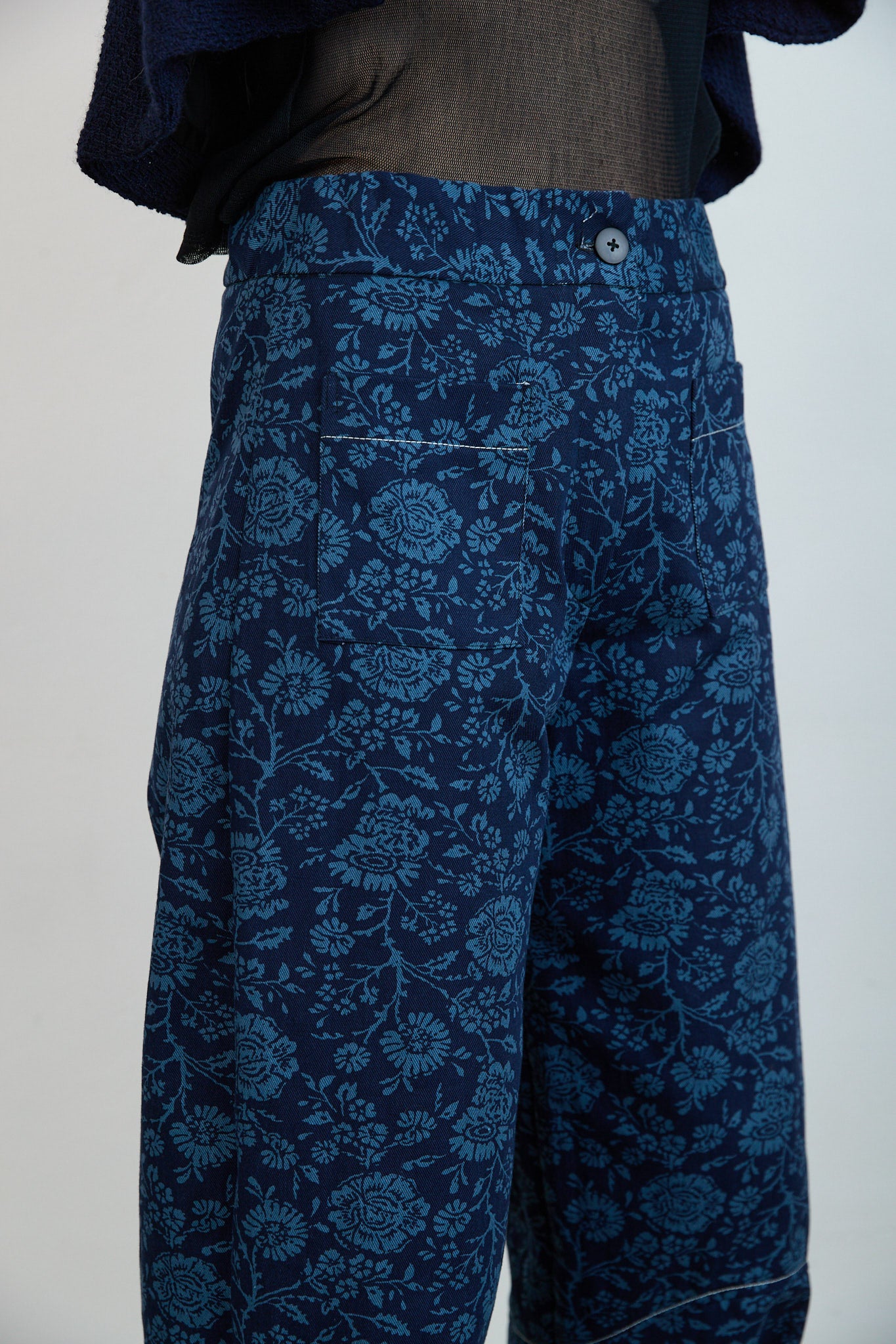 Otto Jeans Blue Printed Drill