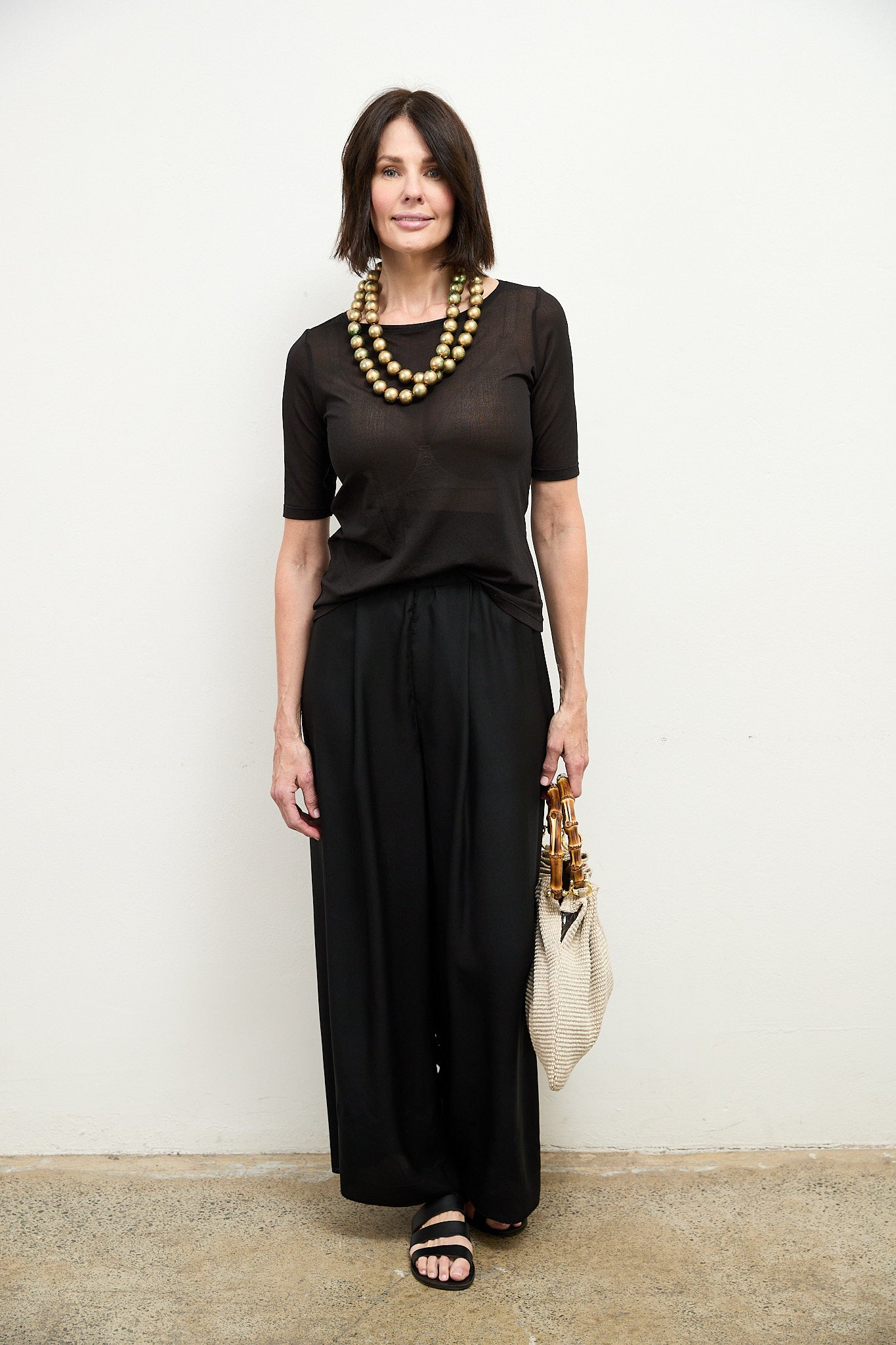 SYLVIA RILEY Erin Silk Pants