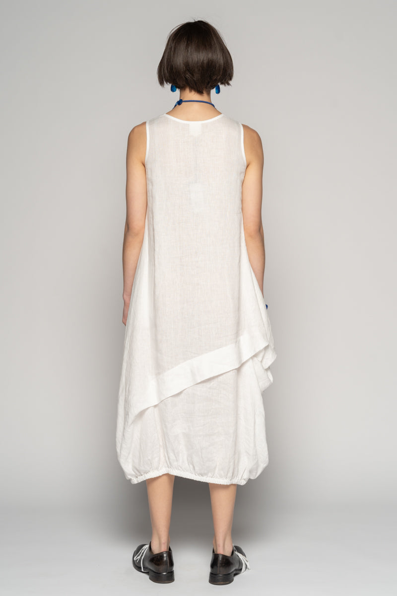 DOGSTAR Sabi Tuck Dress White