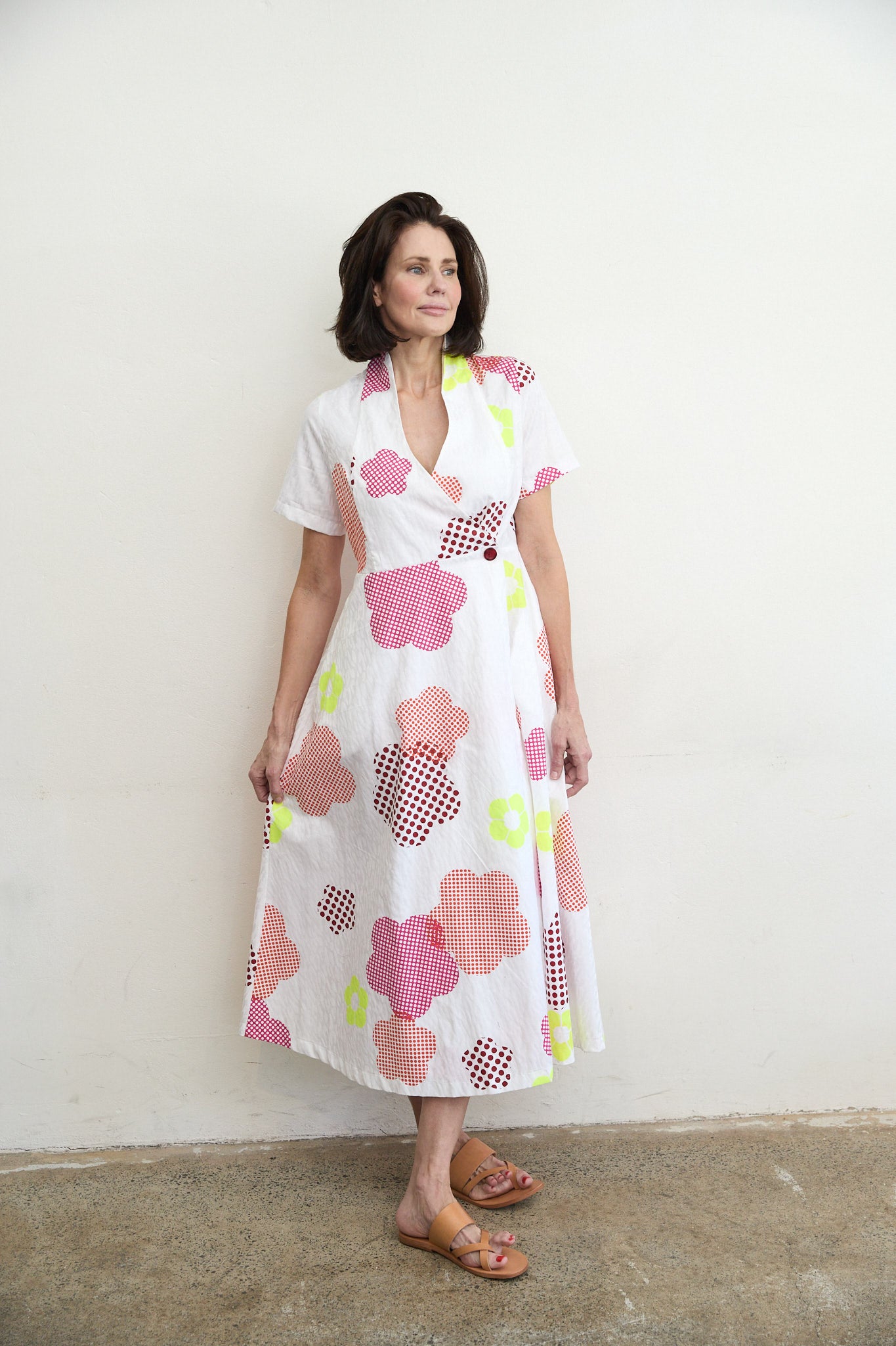 SYLVIA RILEY Grace cotton jacquard dress