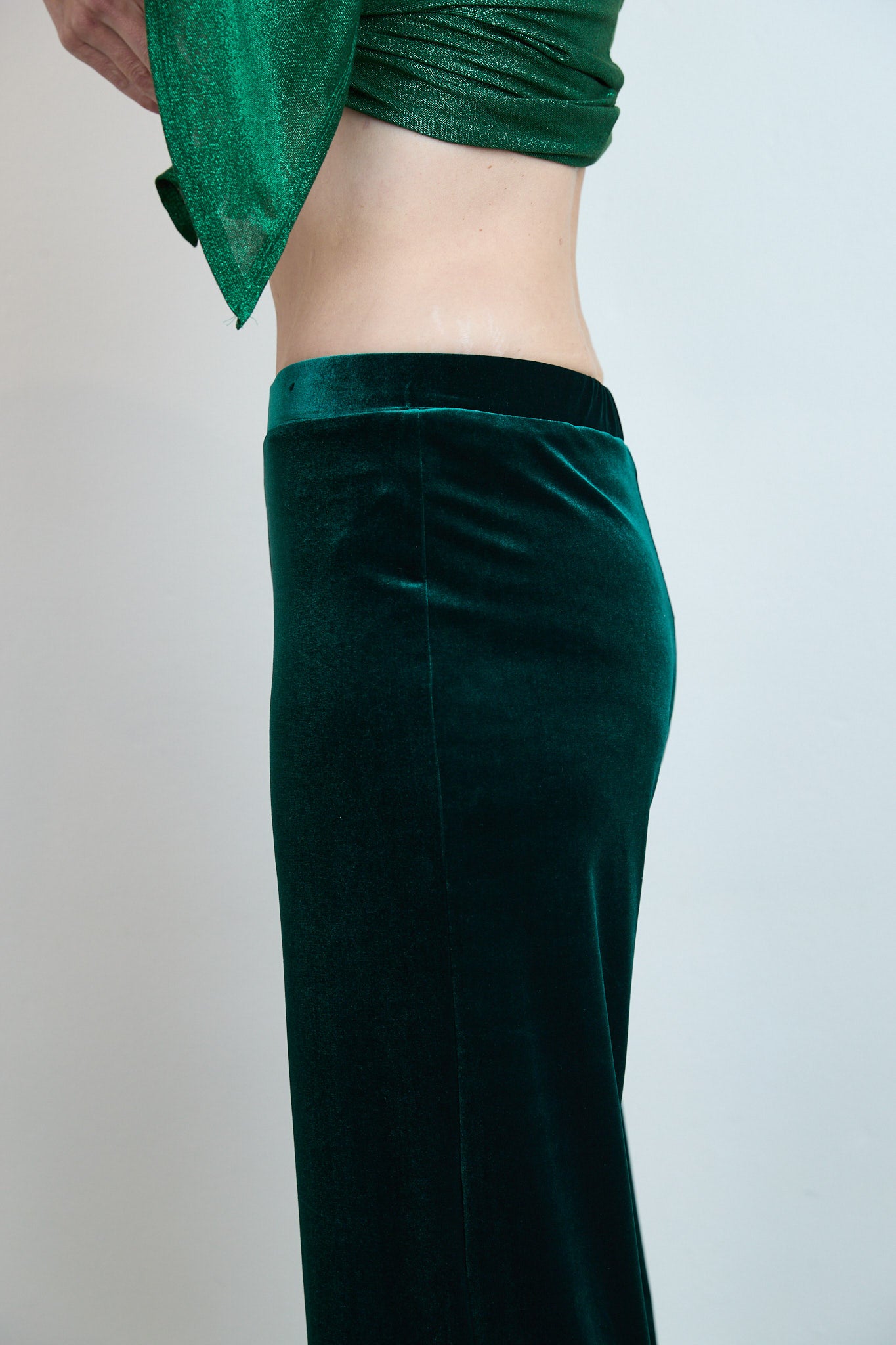 Velvet Pants Green