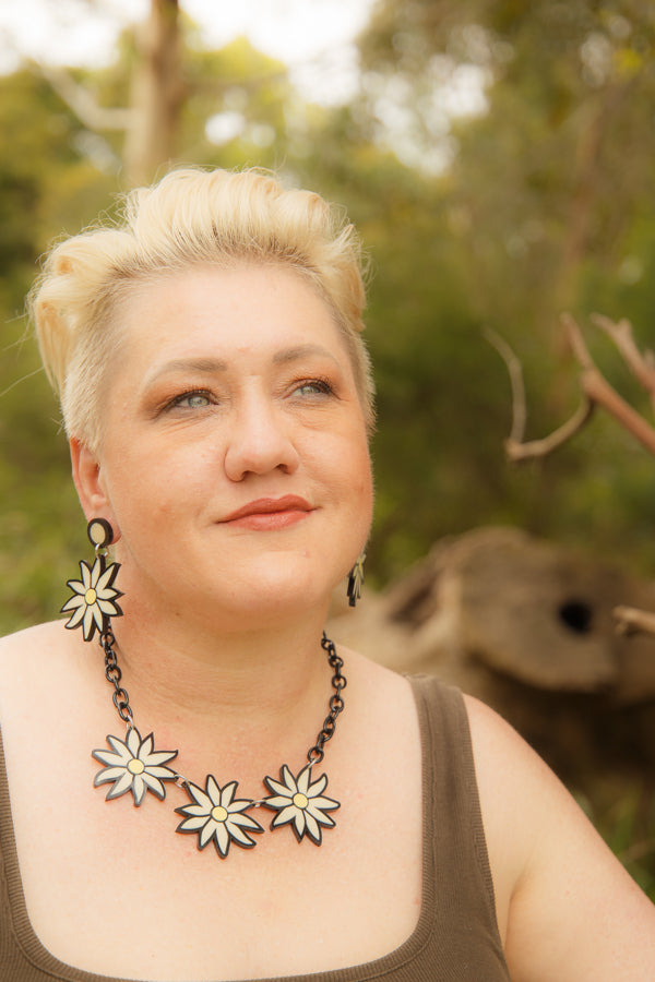 Flannel Flower Earrings
