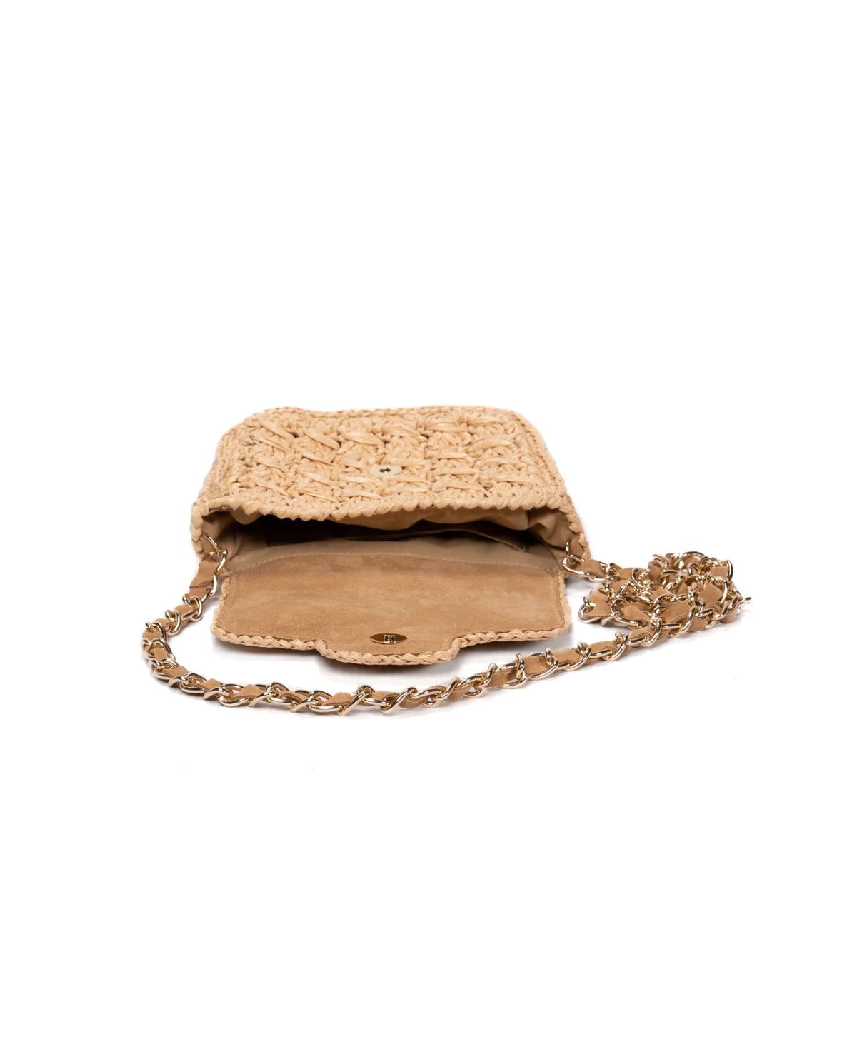 BIDINIS Lucrezia Mini raffia crochet bag