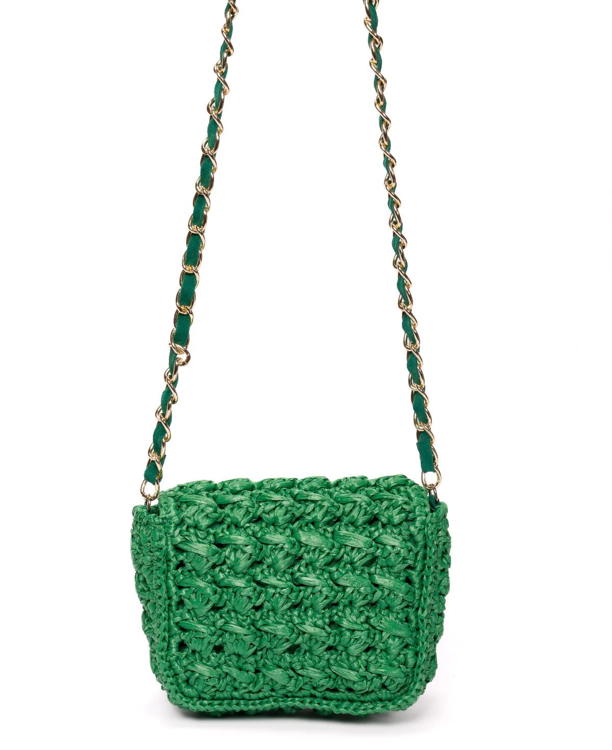 BIDINIS Lucrezia Mini raffia crochet bag