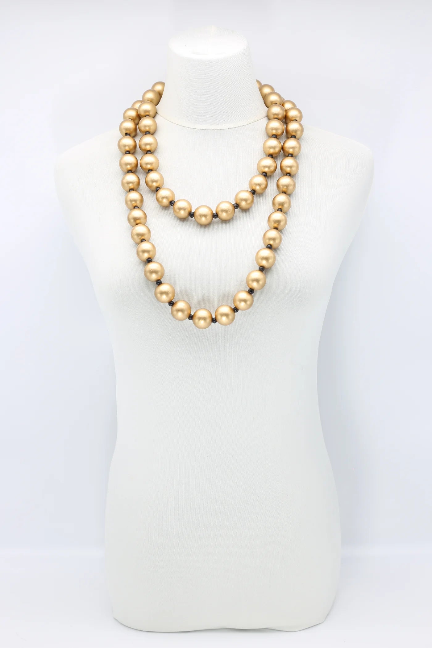 JIANHUI Round wooden bead necklace
