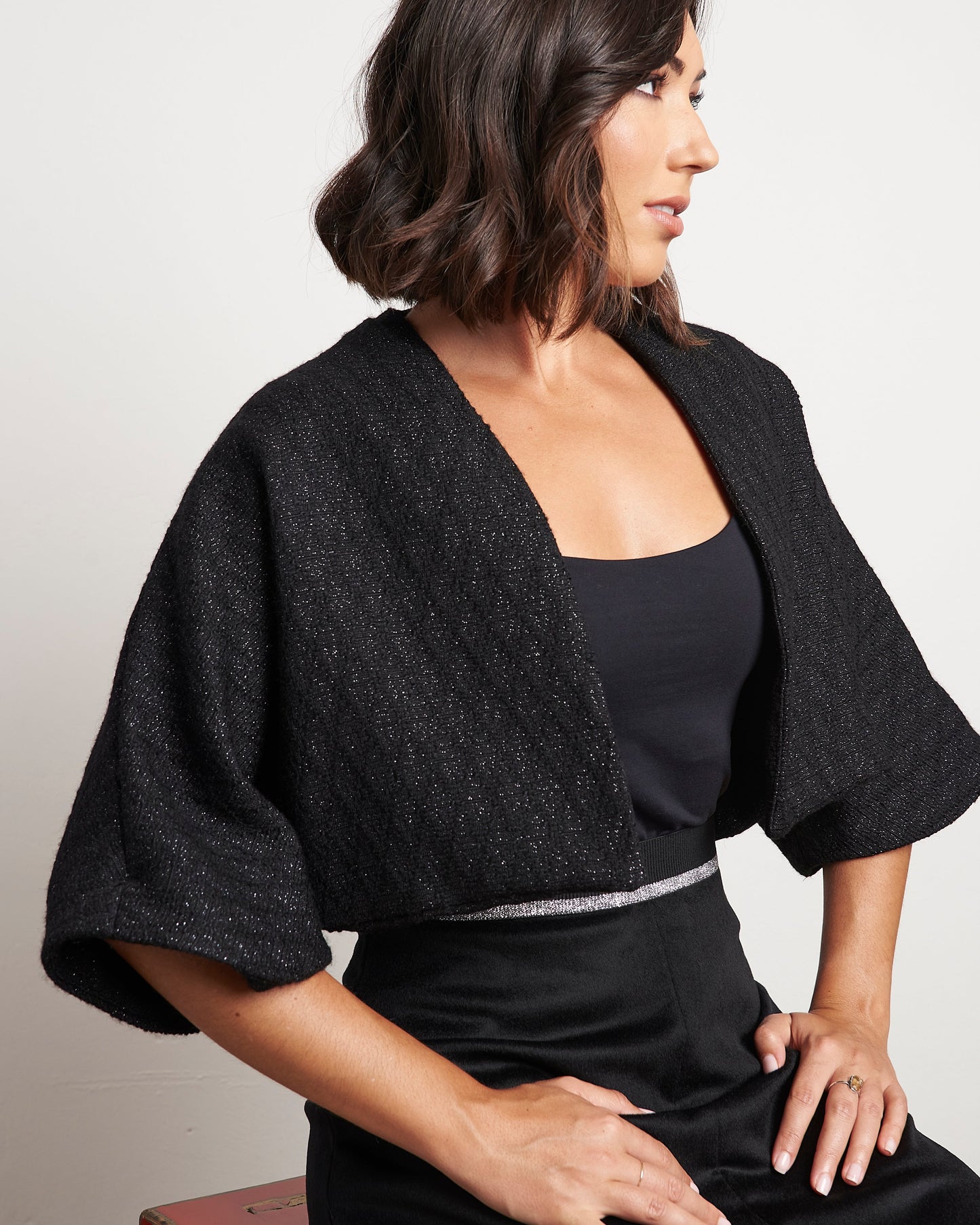 Greta Mini Jacket black/white