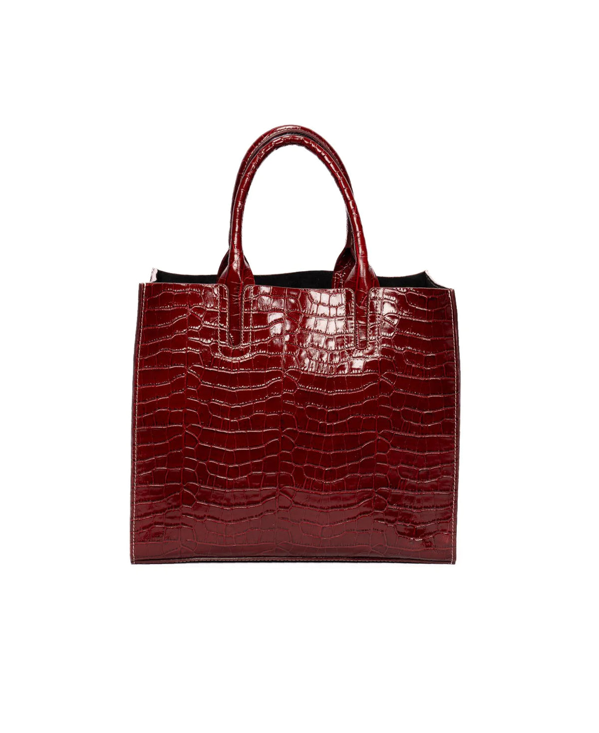BIDINIS Florence Croco Tote Azure