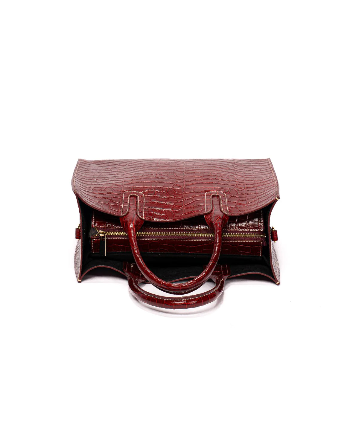 BIDINIS Florence Croco Tote Azure