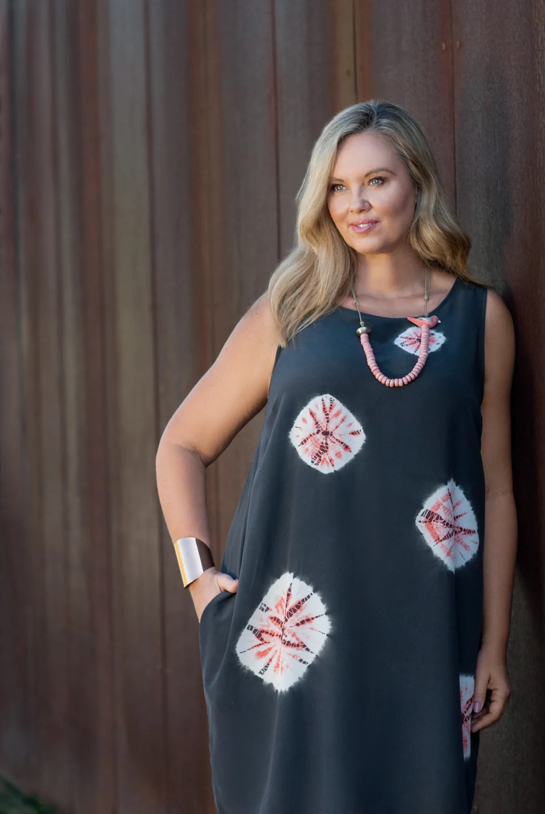 SYLVIA RILEY Rhombus Dress