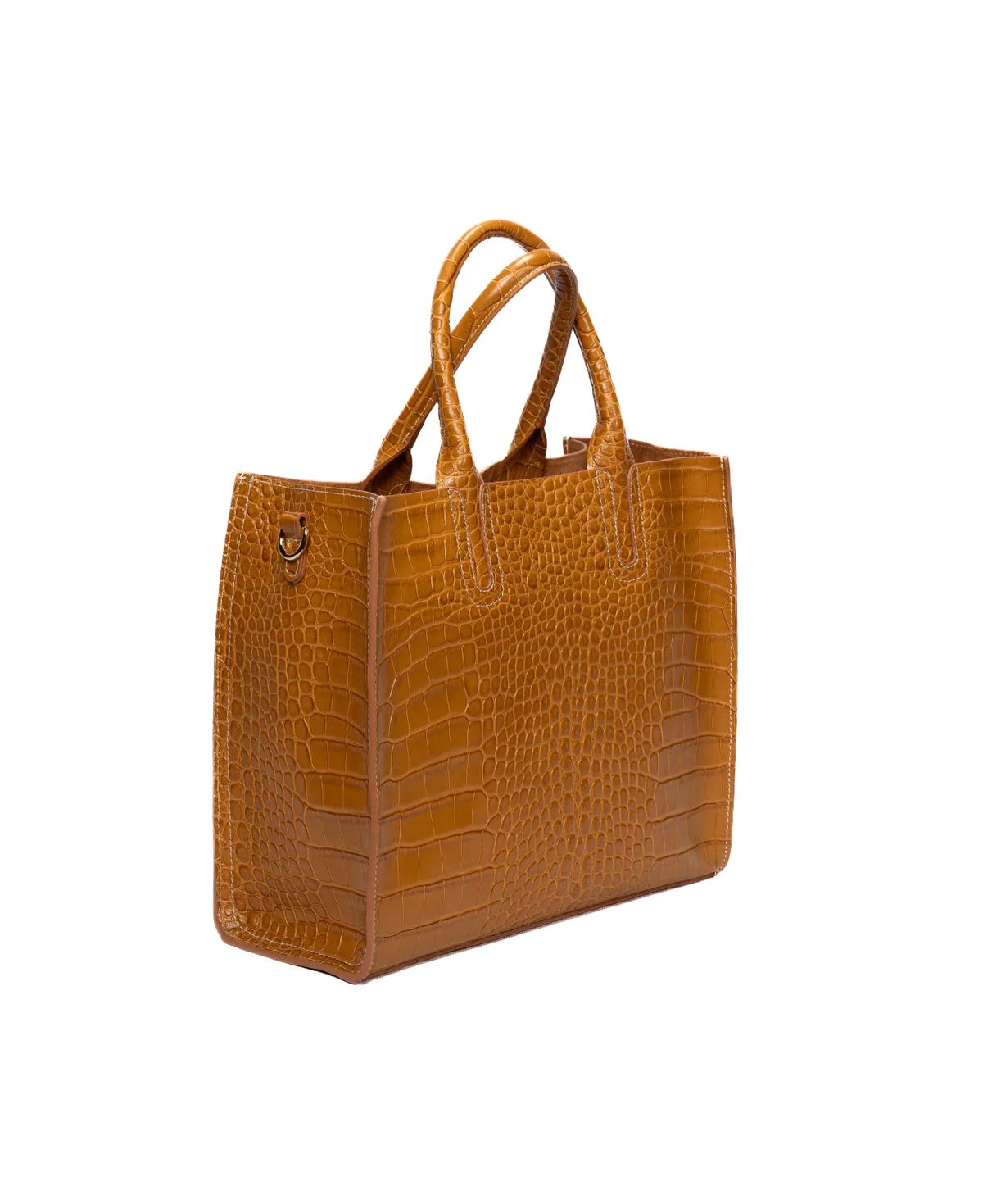 BIDINIS Florence Croco Tote Azure