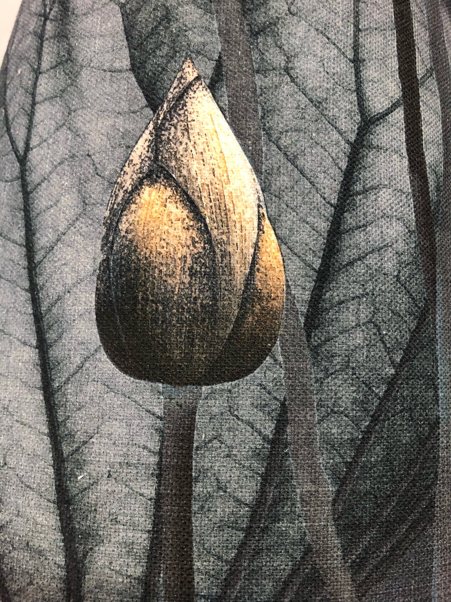 MS CHIEF DESIGNS Small Italian Ceramic Base with conical Lotus Morning Linen Shade