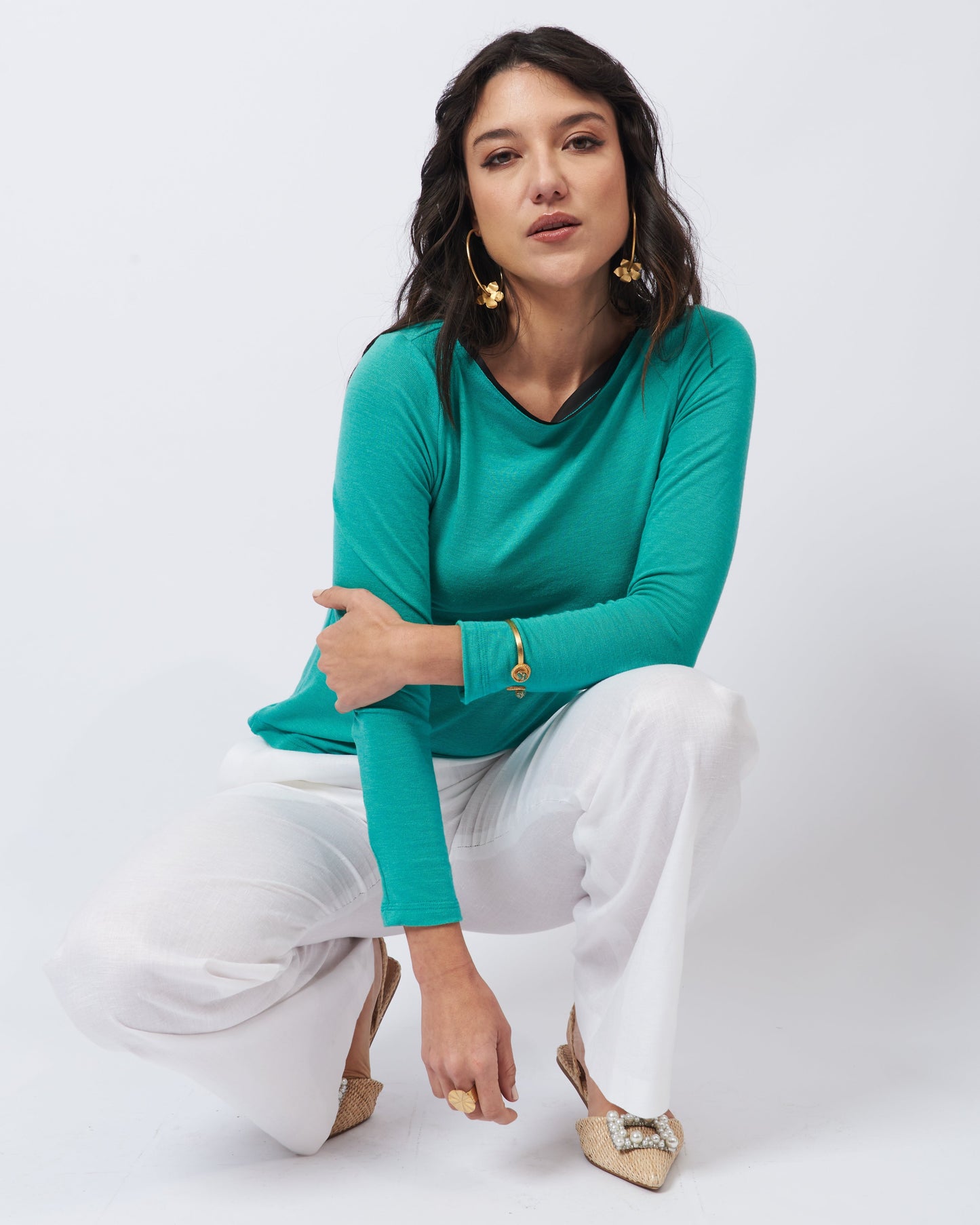 Amelie Knit Aqua