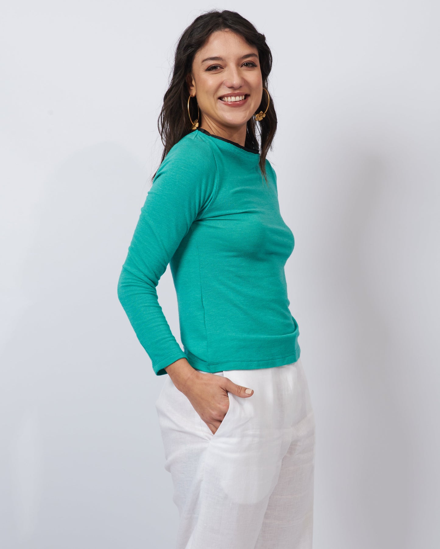 Amelie Knit Aqua