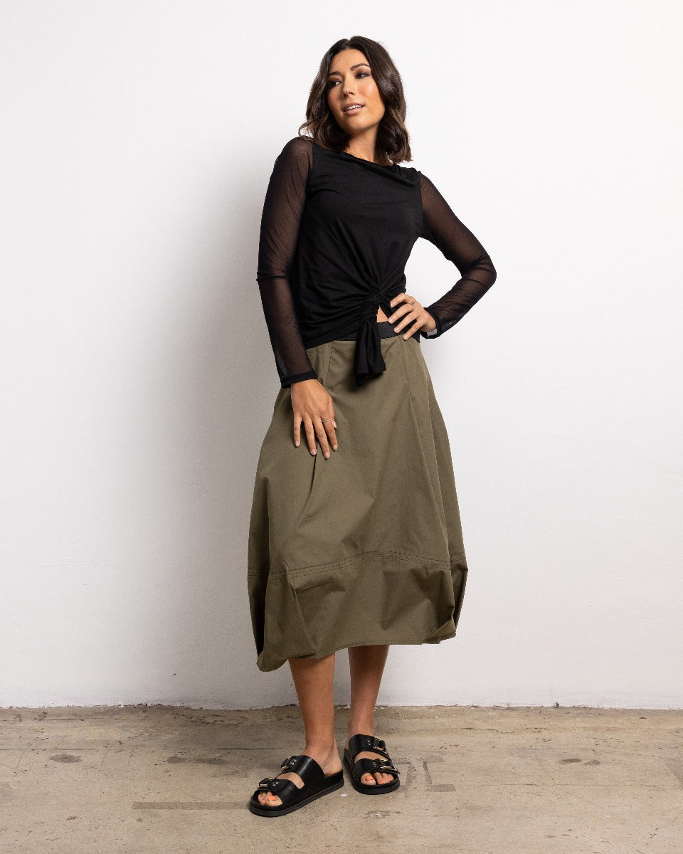 Tokyo mesh sleeve top