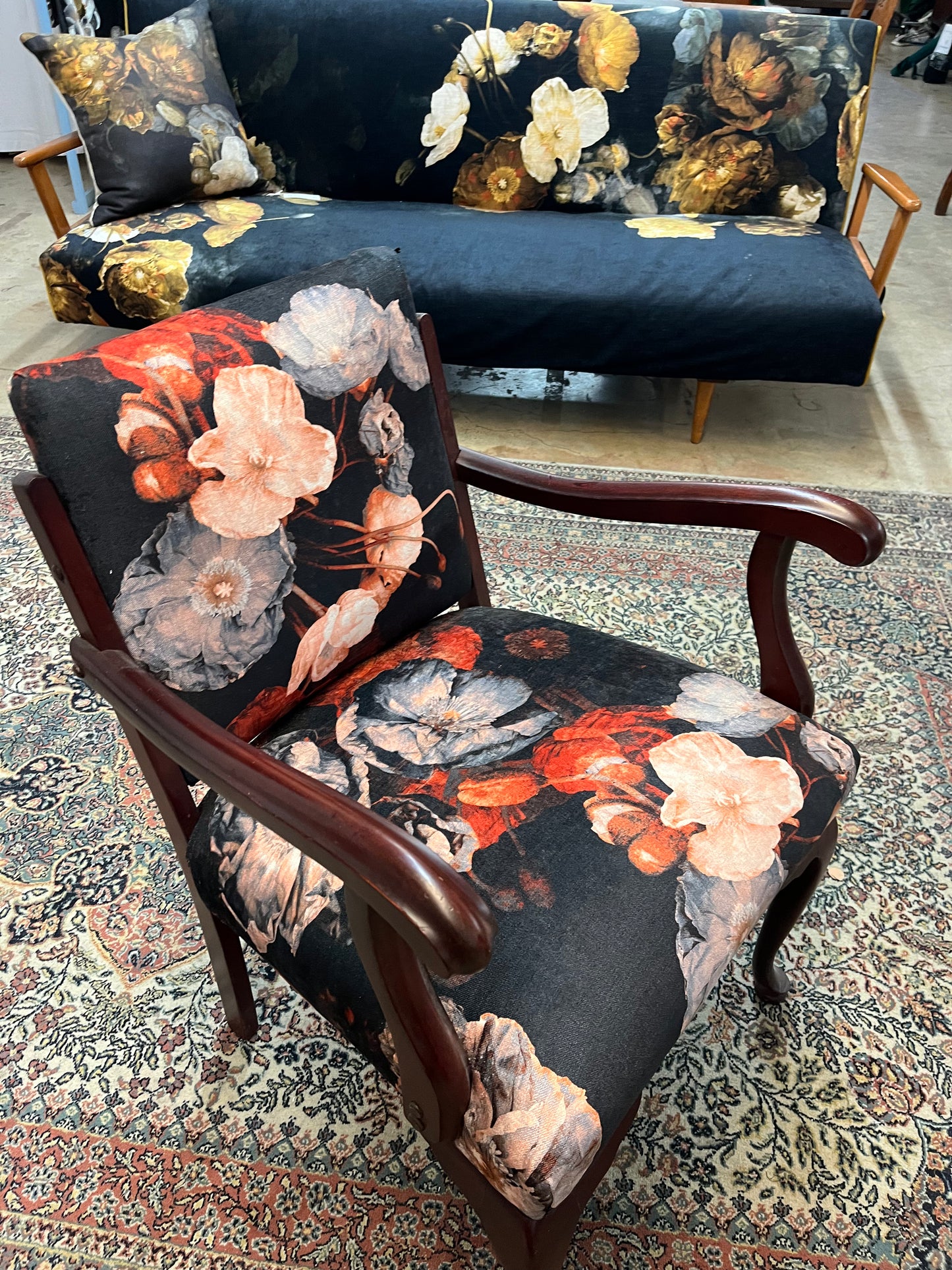 MS CHIEF DESIGNS Titian Poppies in Chenille