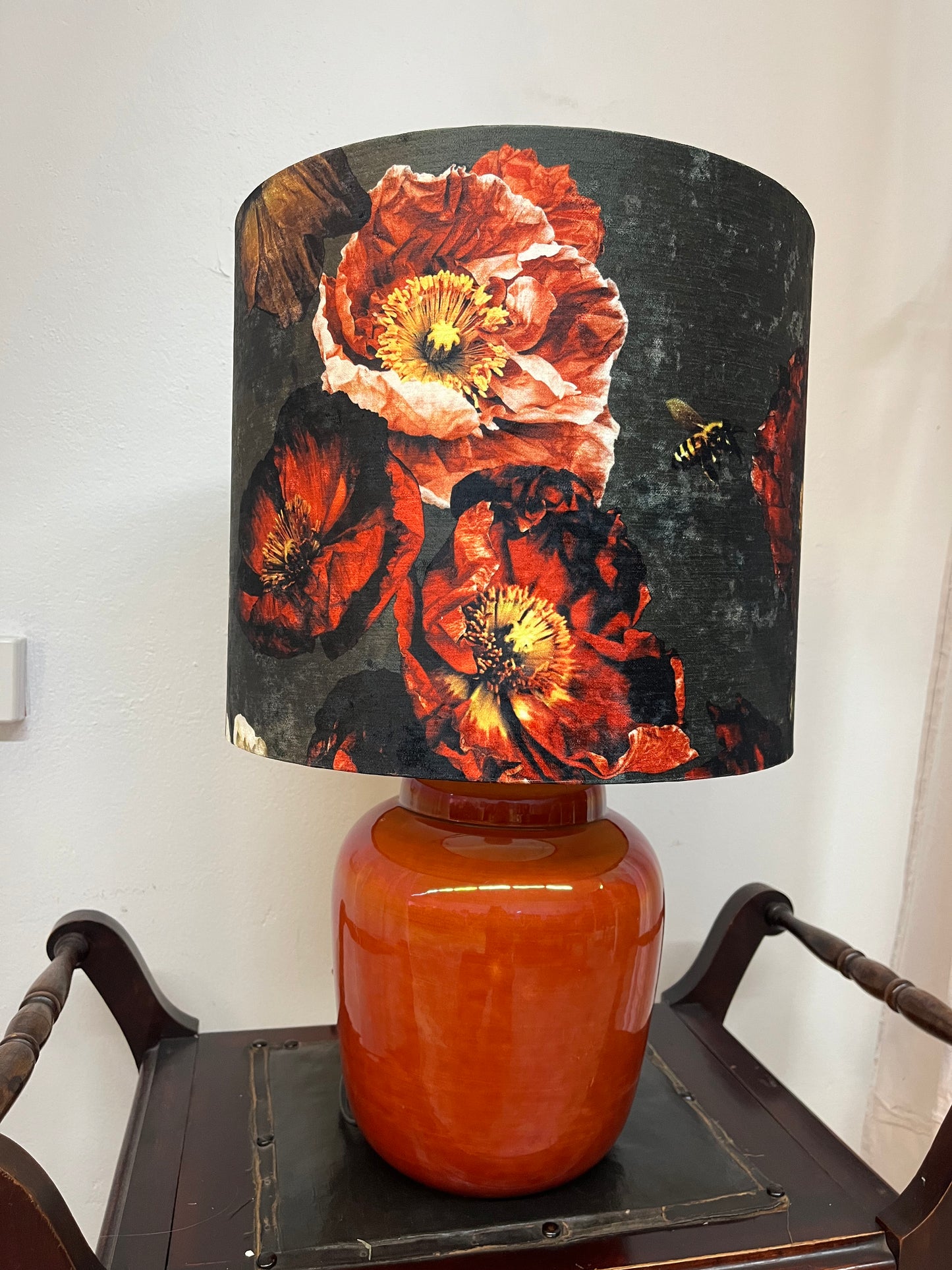 MS CHIEF DESIGNS Olive Grove Poppies in Chenille