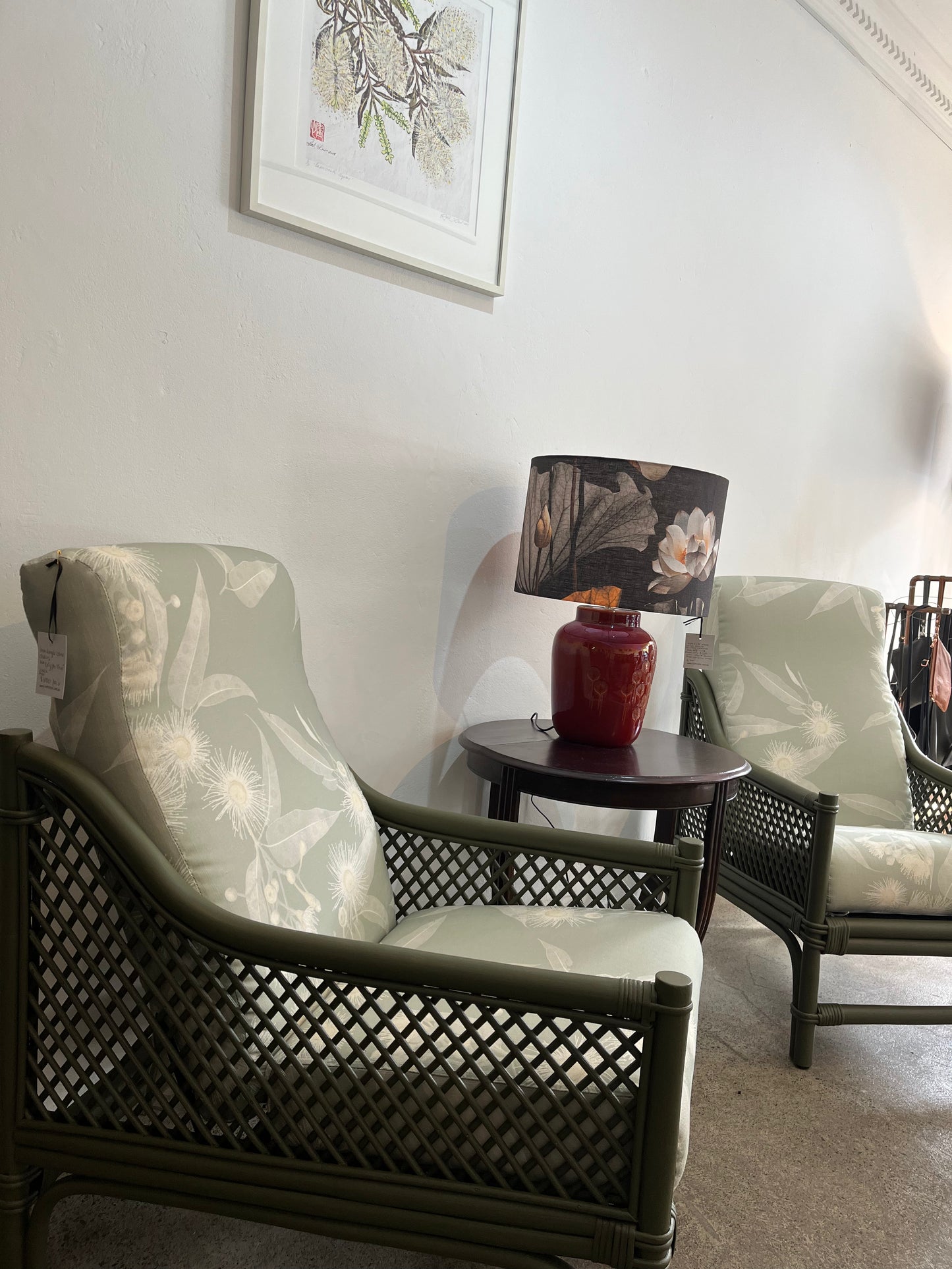 Cane Chairs in Kalypto Mint