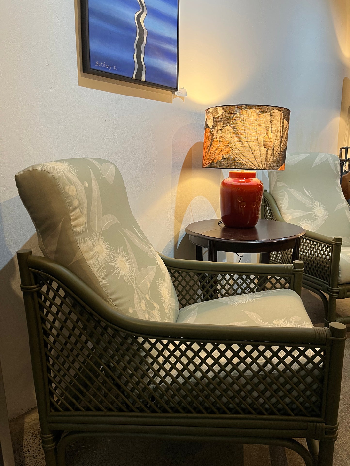 Cane Chairs in Kalypto Mint