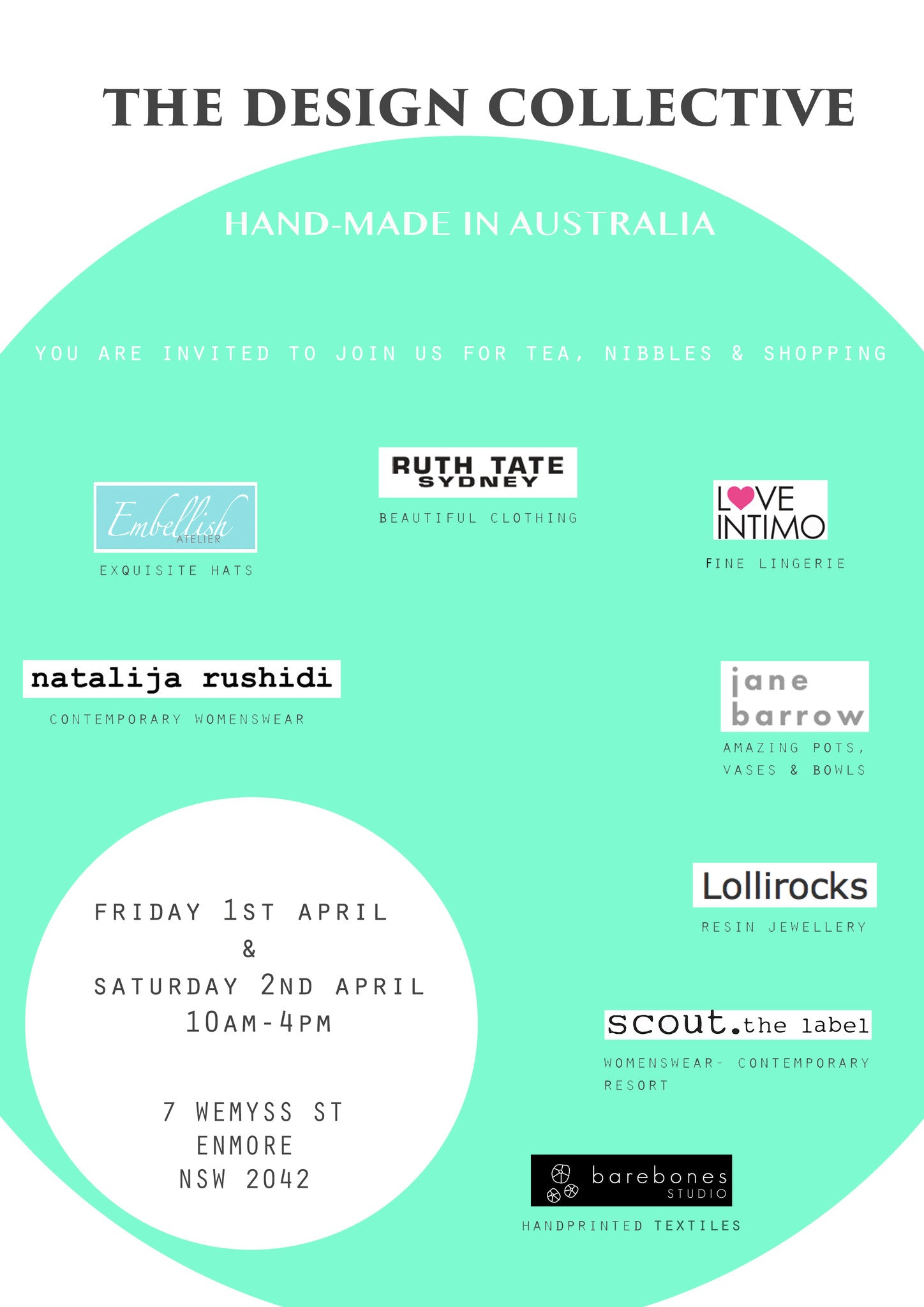 Invitation to autumn/Winter Design Collective 1/2 April