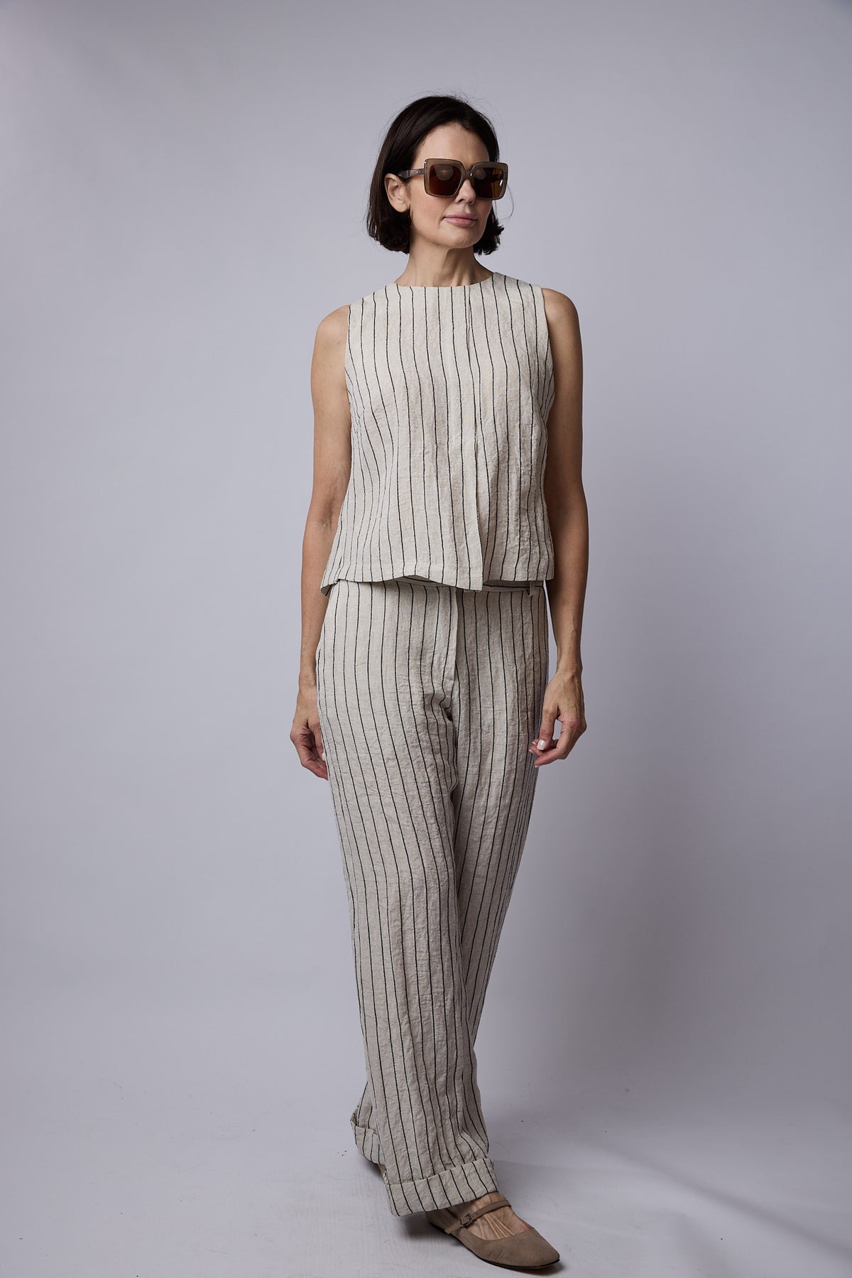 Julianne Stripe Linen Pants