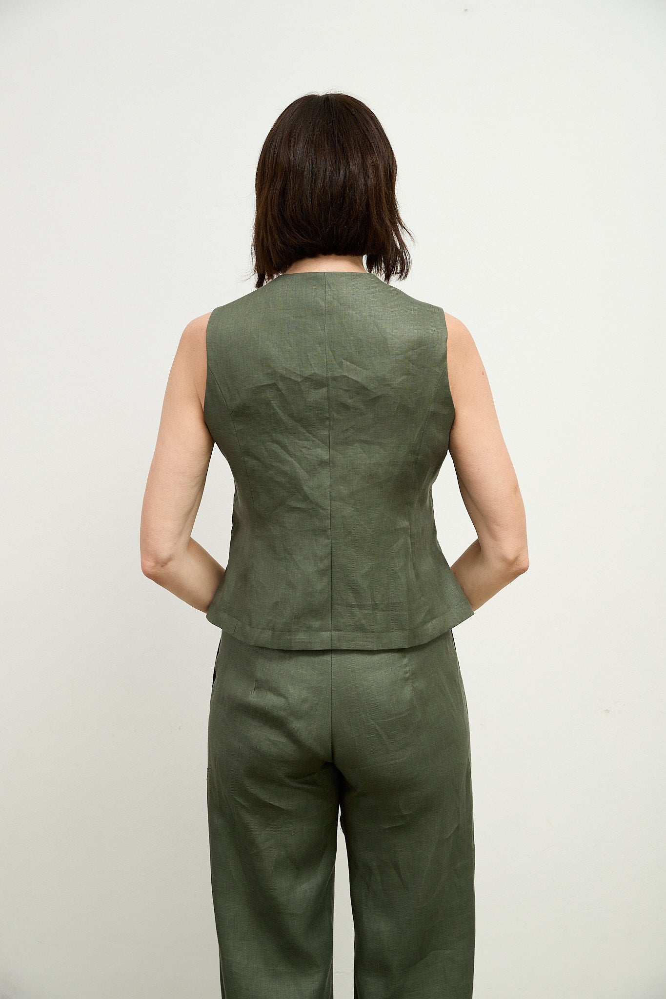 Mimi Twill Linen Gilet
