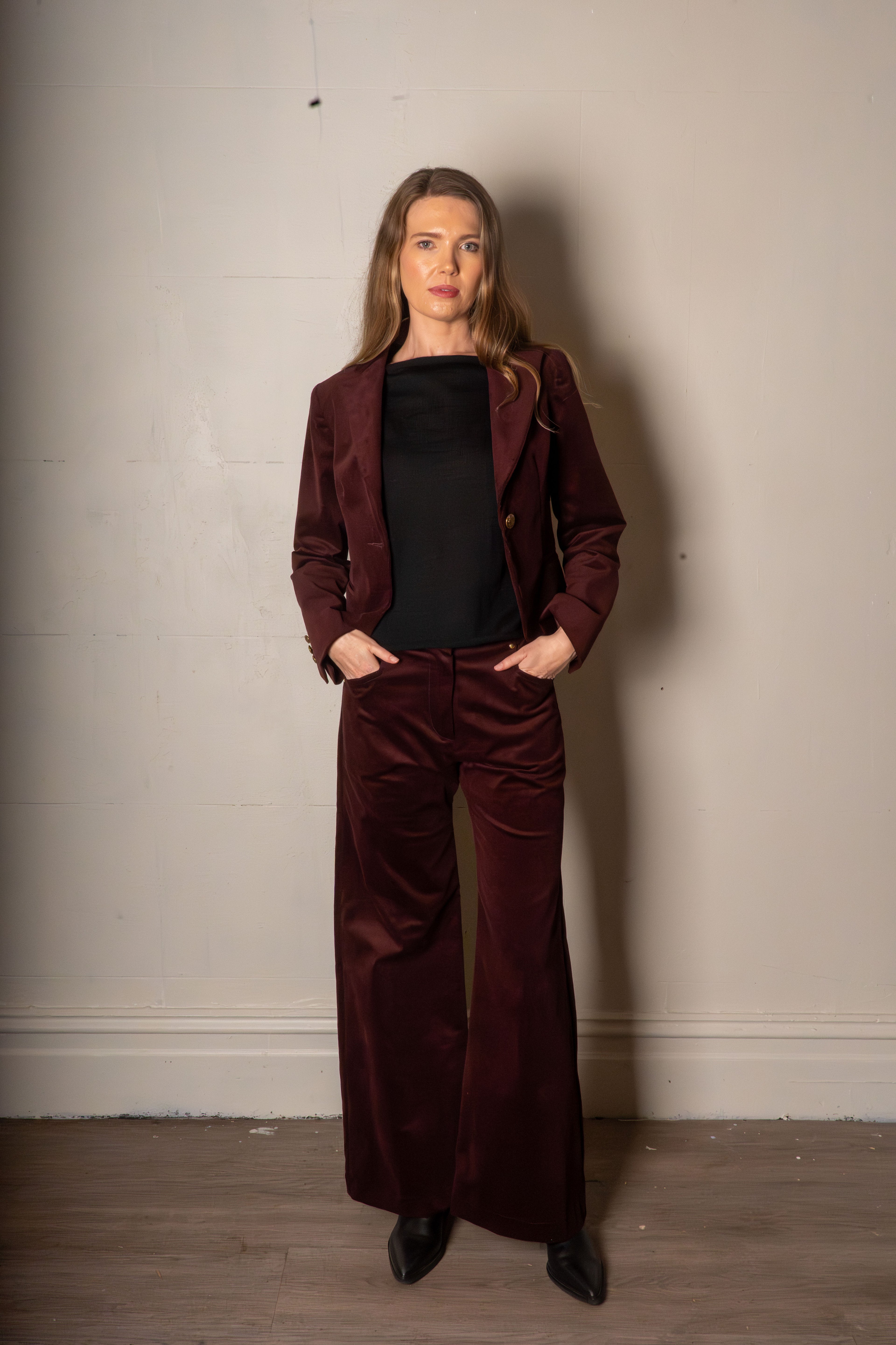 Lily Jacket Berry Corduroy