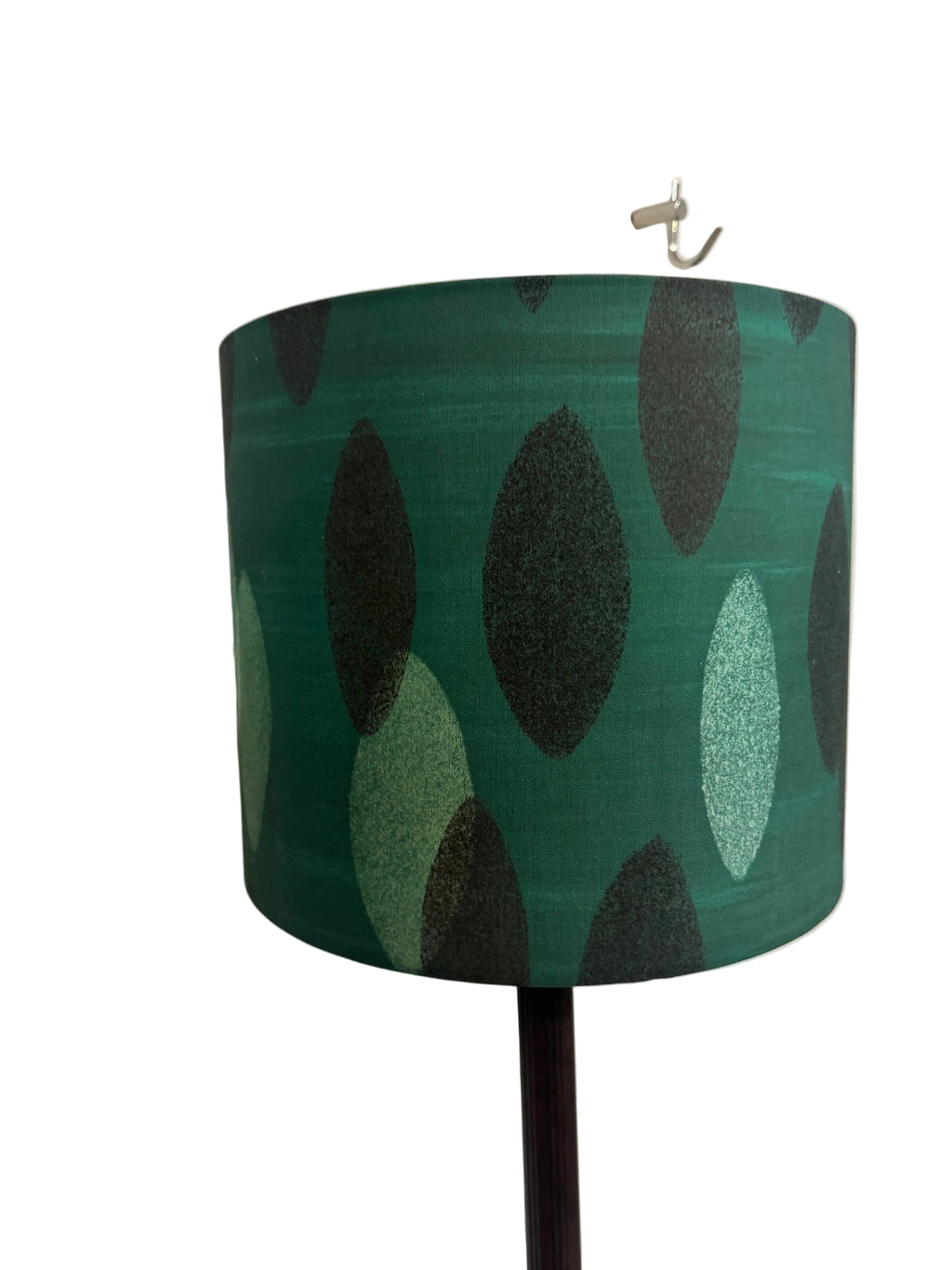 LAMP-Zynska Textiles shade on metal standard lamp base