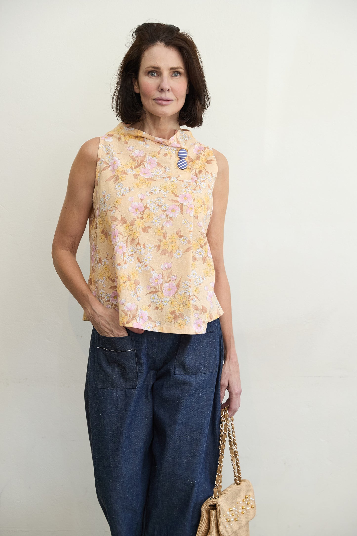 Astoria Vintage Print Top