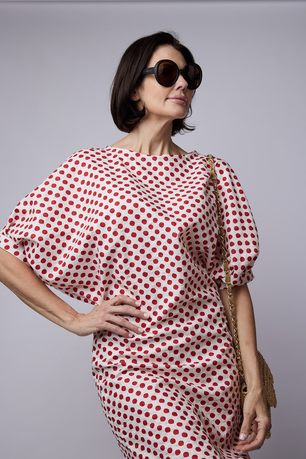 Cloud Dress Red Spot