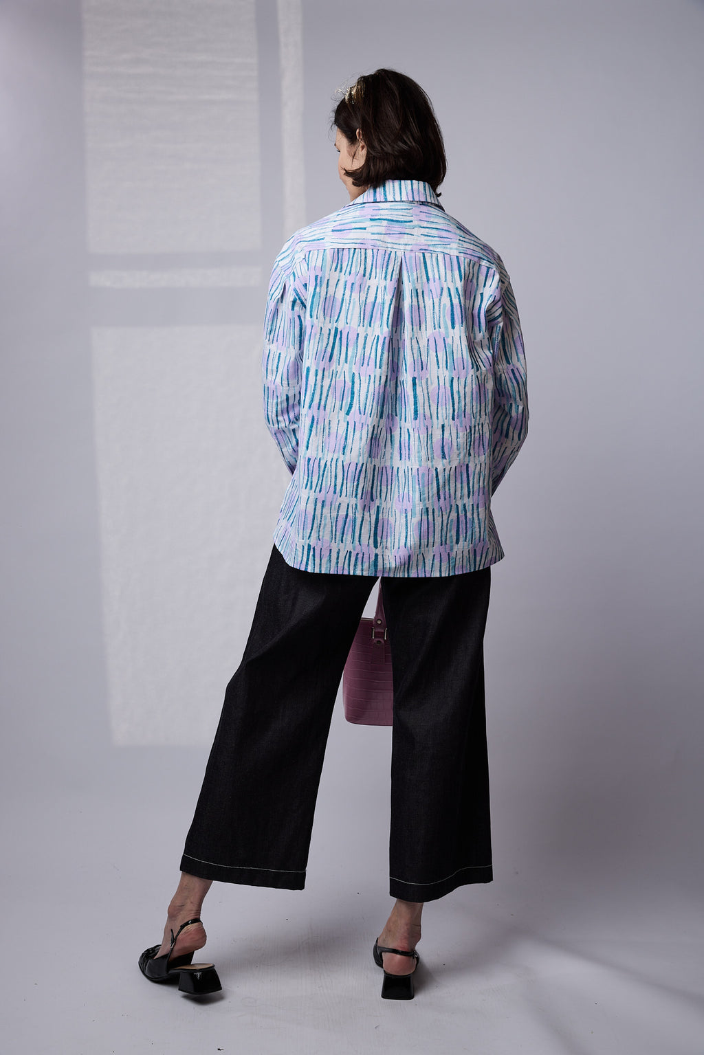 SYLVIA RILEY Calypso Shirt Sticks Print