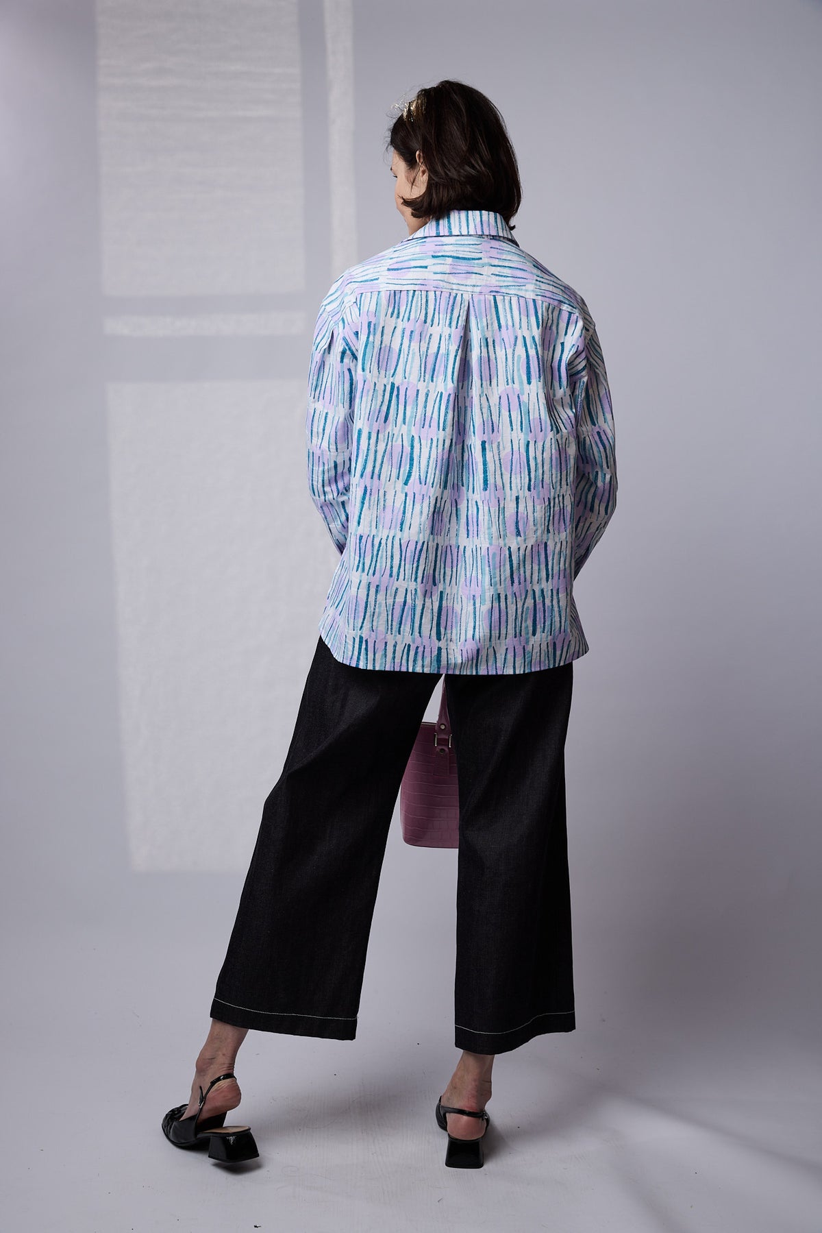 SYLVIA RILEY Calypso Shirt Sticks Print