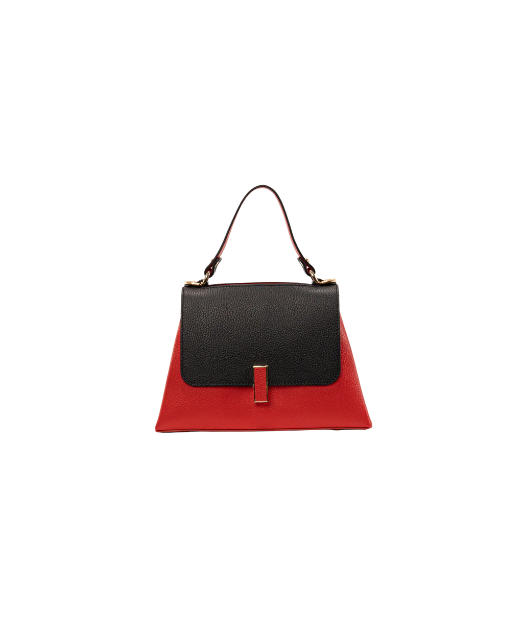 BIDINIS Lisa Mini top handle leather bag Red/black