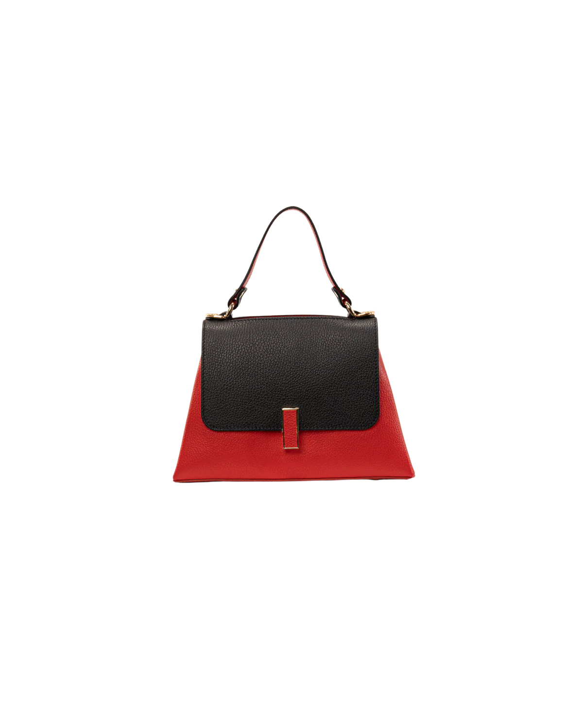BIDINIS Lisa Mini top handle leather bag Red/black