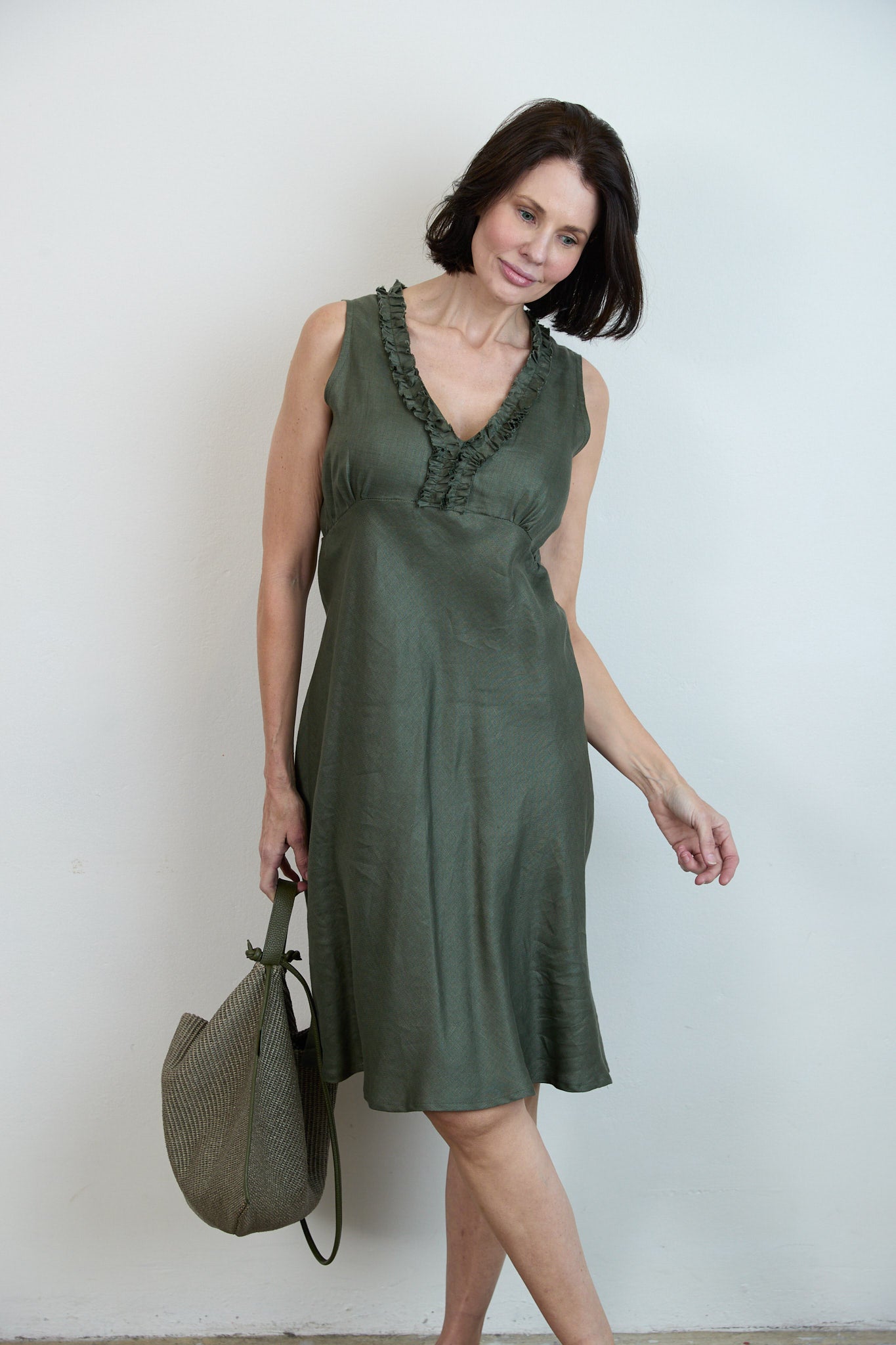 Ronan dress Sage
