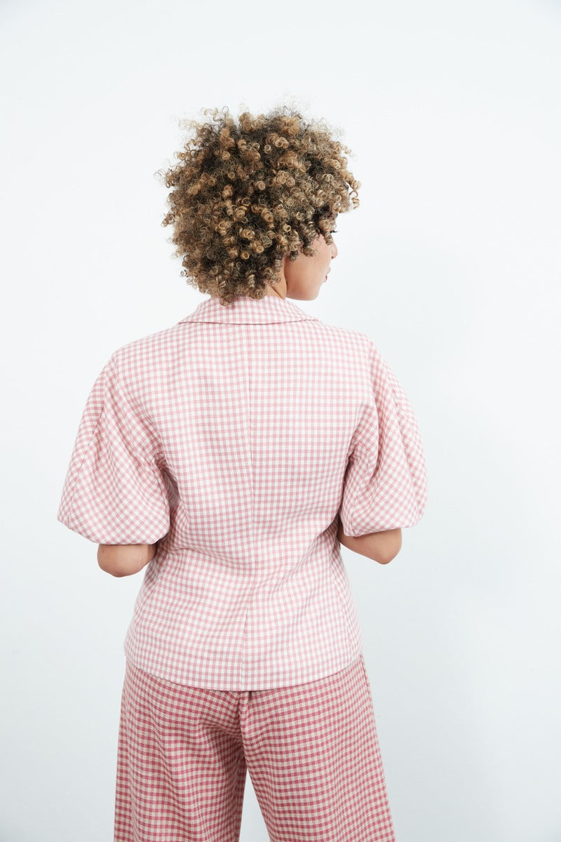 Soraya Pink Check Jacket