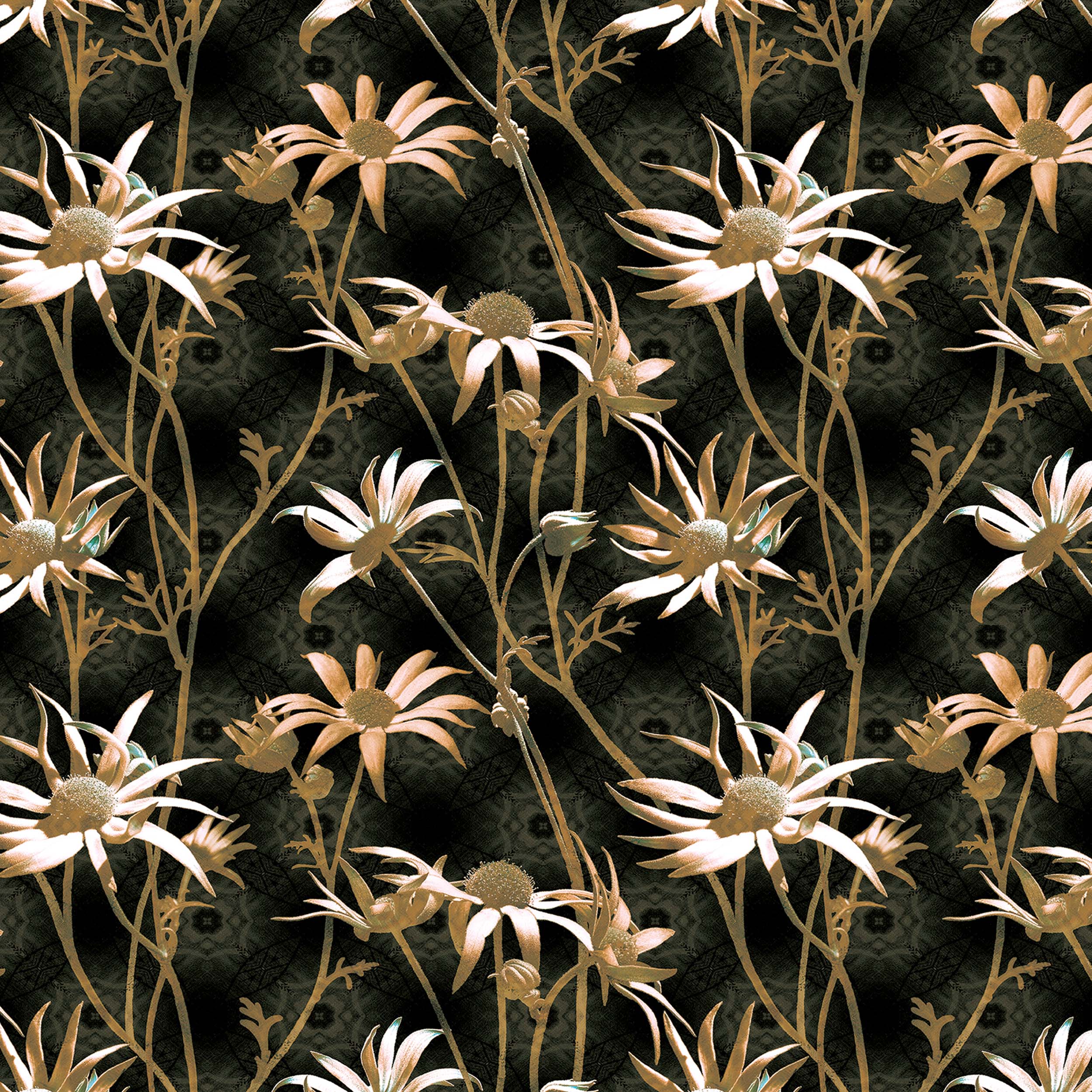 MS CHIEF DESIGNS Flannel Flowers in Chenille Copper