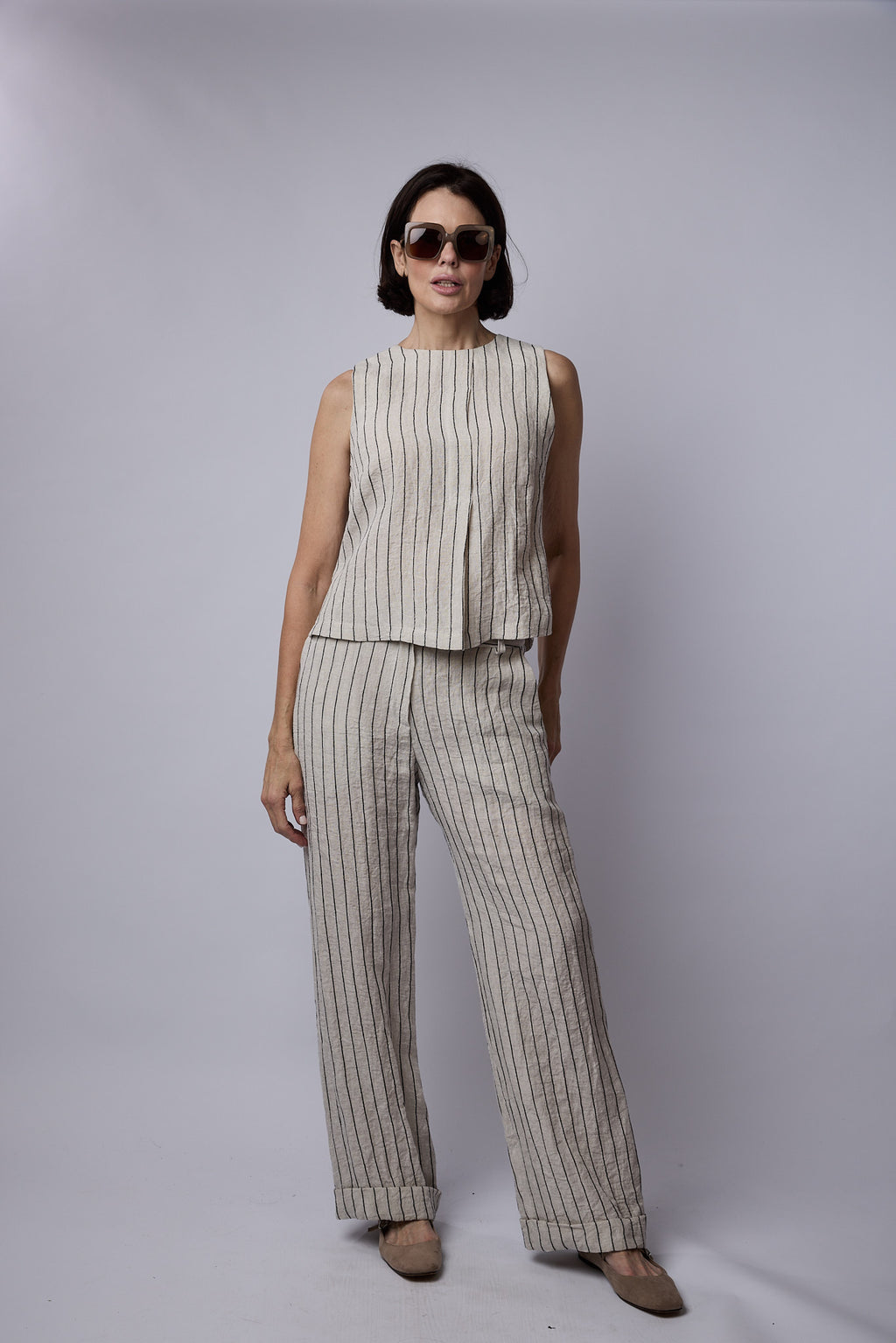 Julianne Stripe Linen Pants